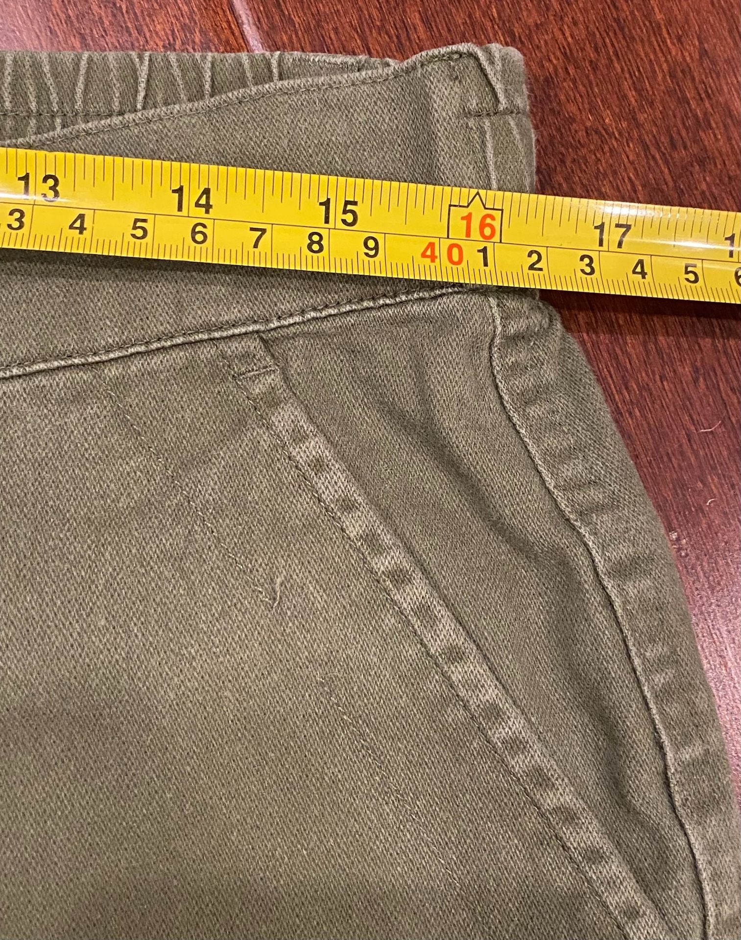 Gap Utility Jogger Pants Size M Green Cotton Fatigue Cargo Cuffed Ankle 6