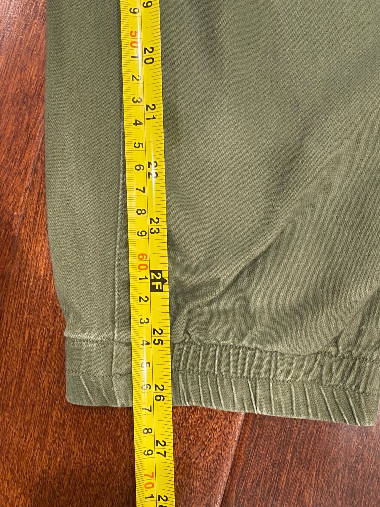 Gap Utility Jogger Pants Size M Green Cotton Fatigue Cargo Cuffed Ankle 8