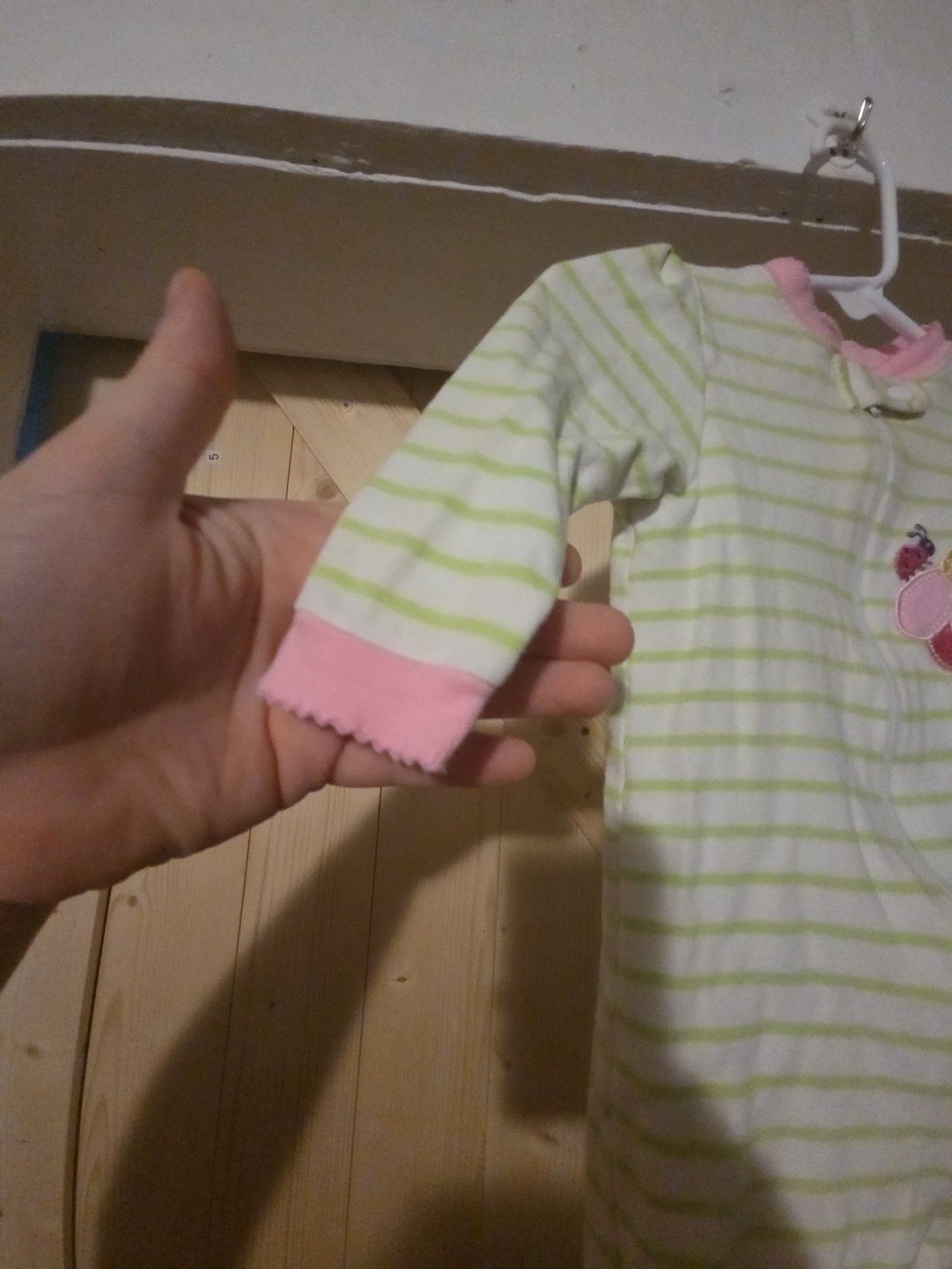 Carter's Striped Flower Sleeper 7