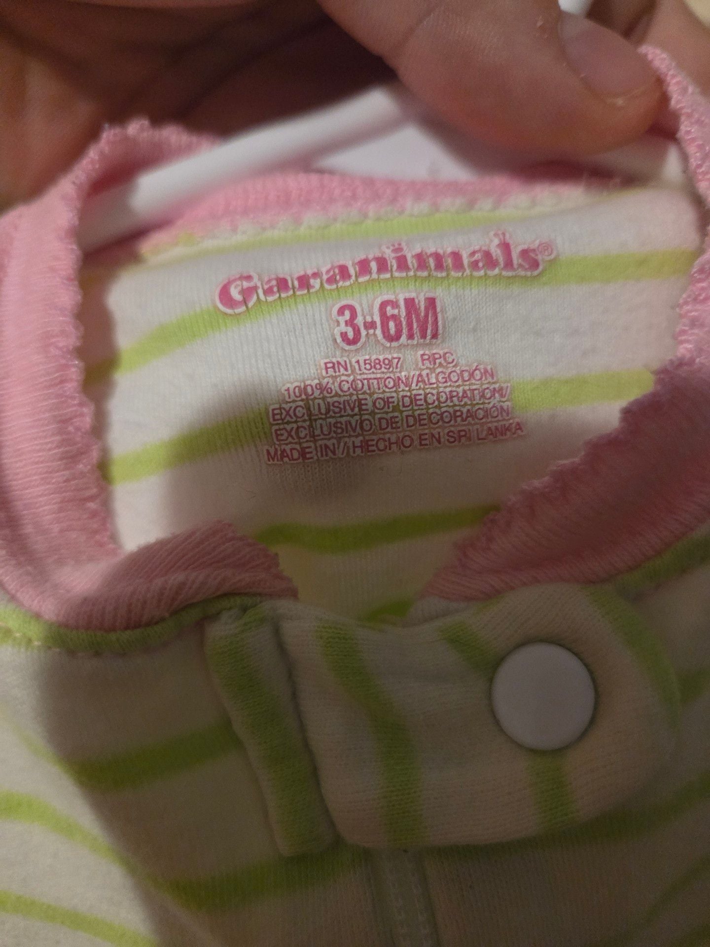 Carter's Striped Flower Sleeper 9