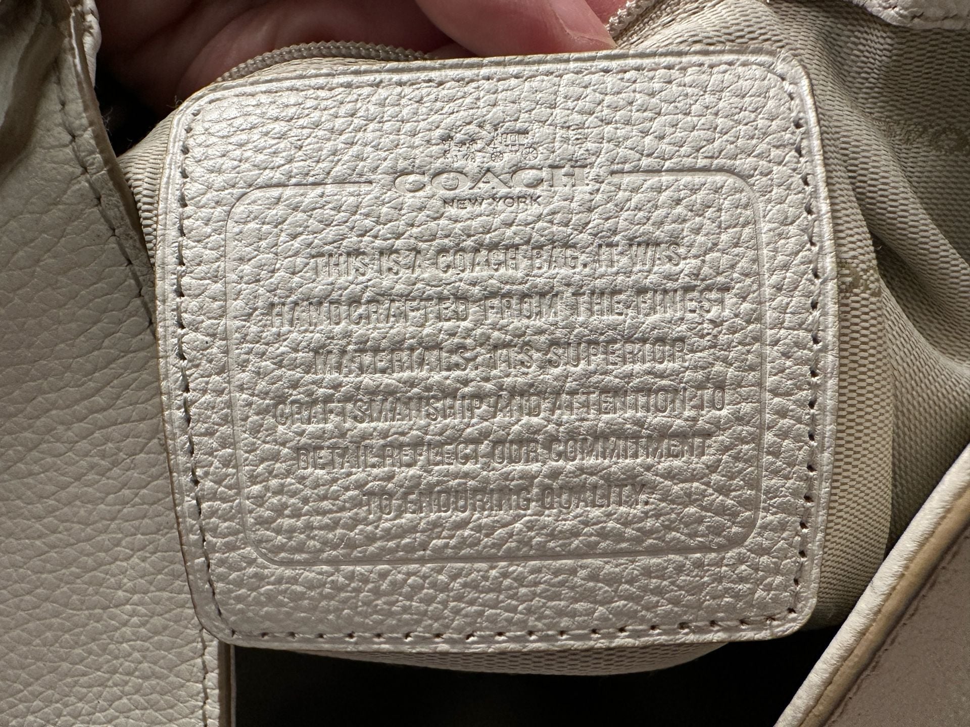Coach Edie Shoulder Bag White Leather Gold Studs, Winter bag 6