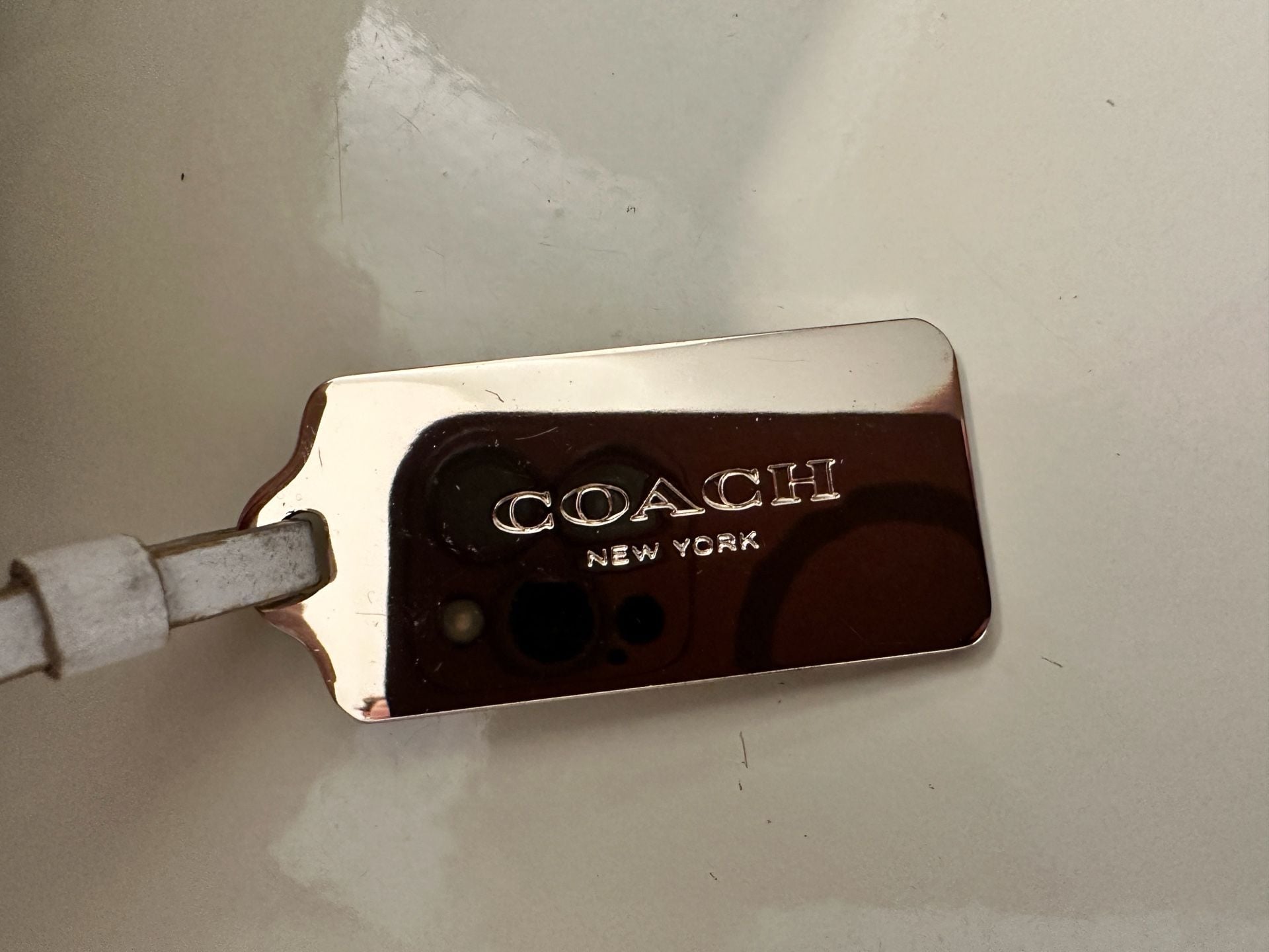 Coach Edie Shoulder Bag White Leather Gold Studs, Winter bag 20