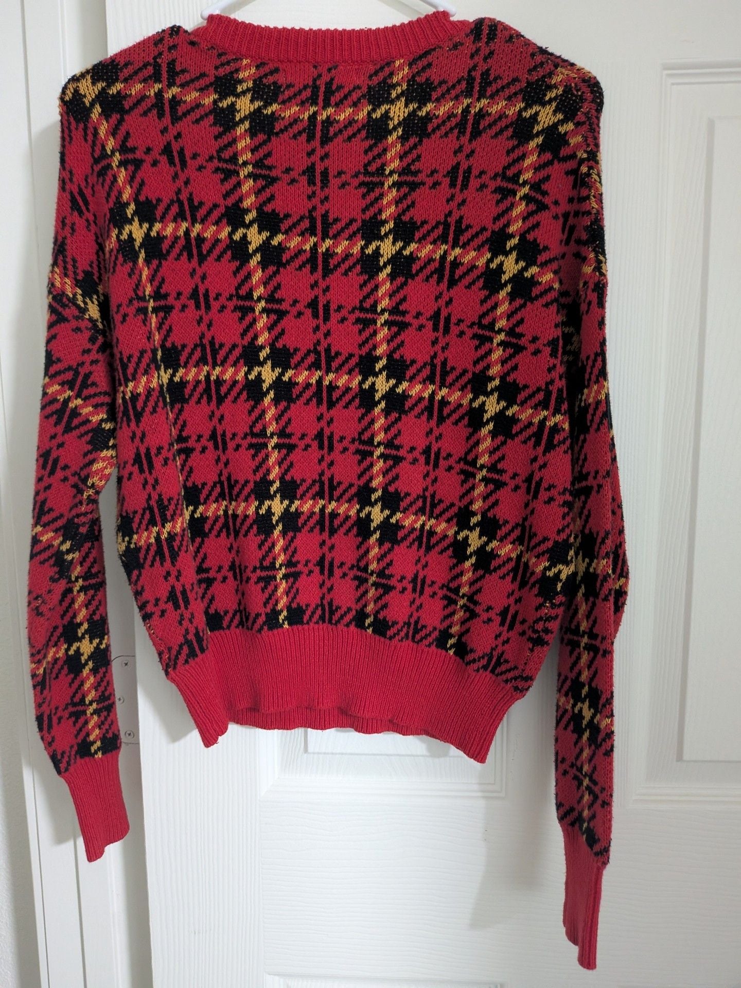 Urban Outfitters Red Plaid Sweater 4
