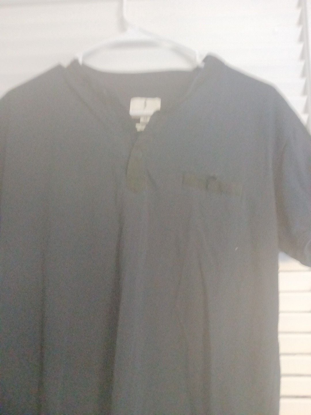 Scott James Henley T-Shirt Size M Black Short Sleeve Pocket Strive 4