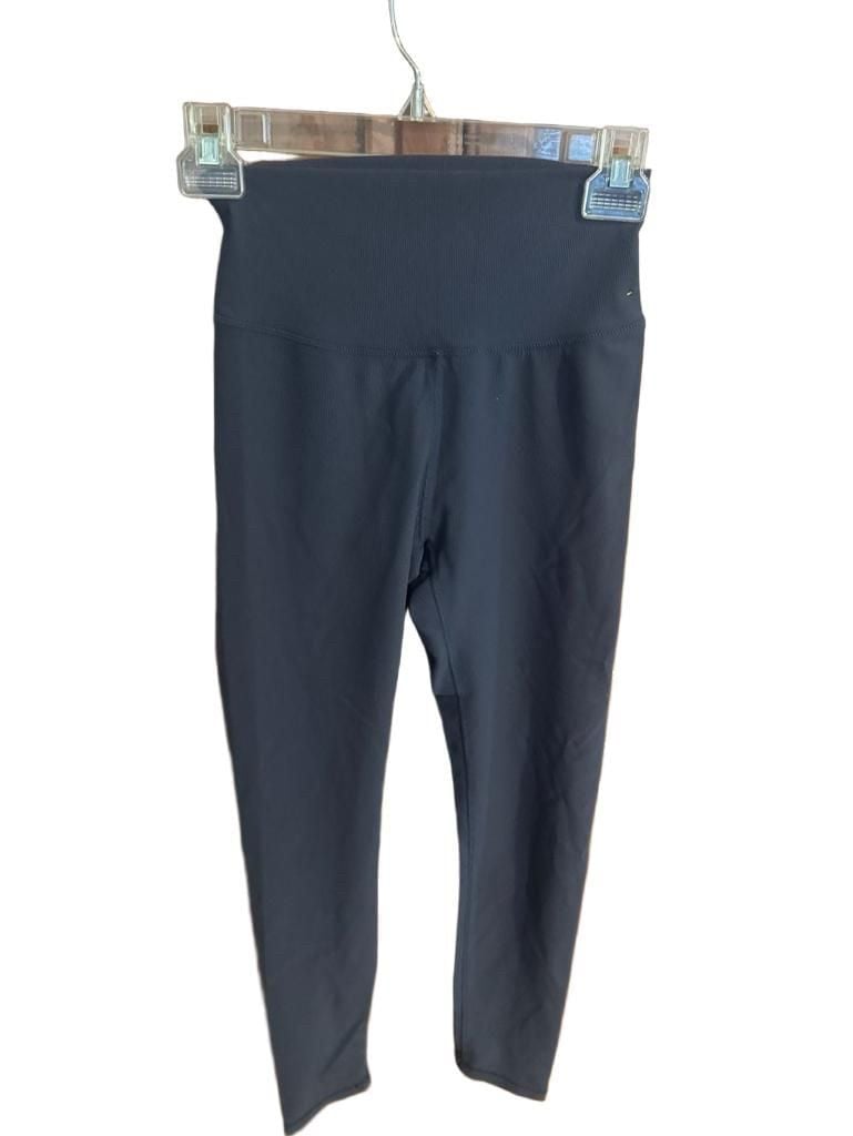 Wilo The Label Leggings Size S Blue Ribbed High Waisted 3