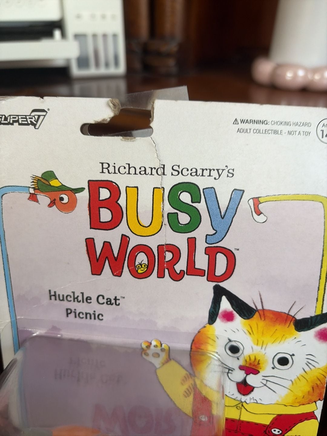 Super7 Richard Scarry Busy World Huckle Cat Picnic ReAction Figure 3
