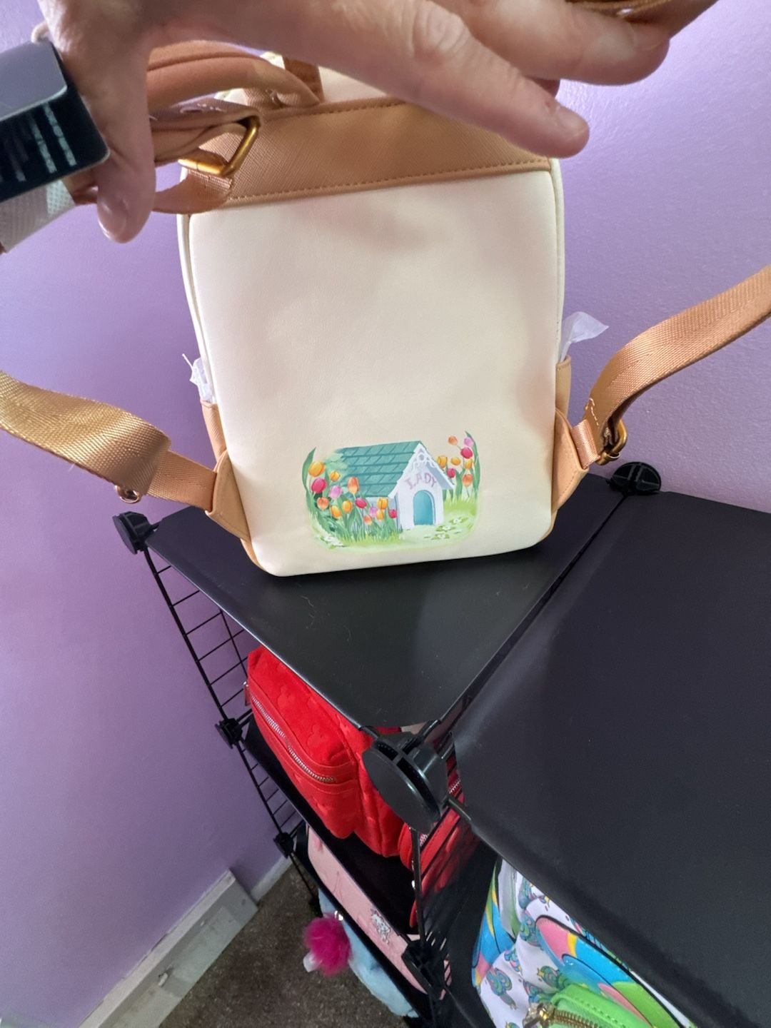 Loungefly Disney Lady and the Tramp Pastel Tulip Mini Backpack New 6