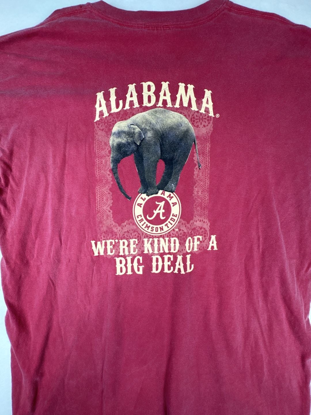 Comfort Colors Alabama Crimson Tide T-Shirt Size XL Red Pocket Graphic 7