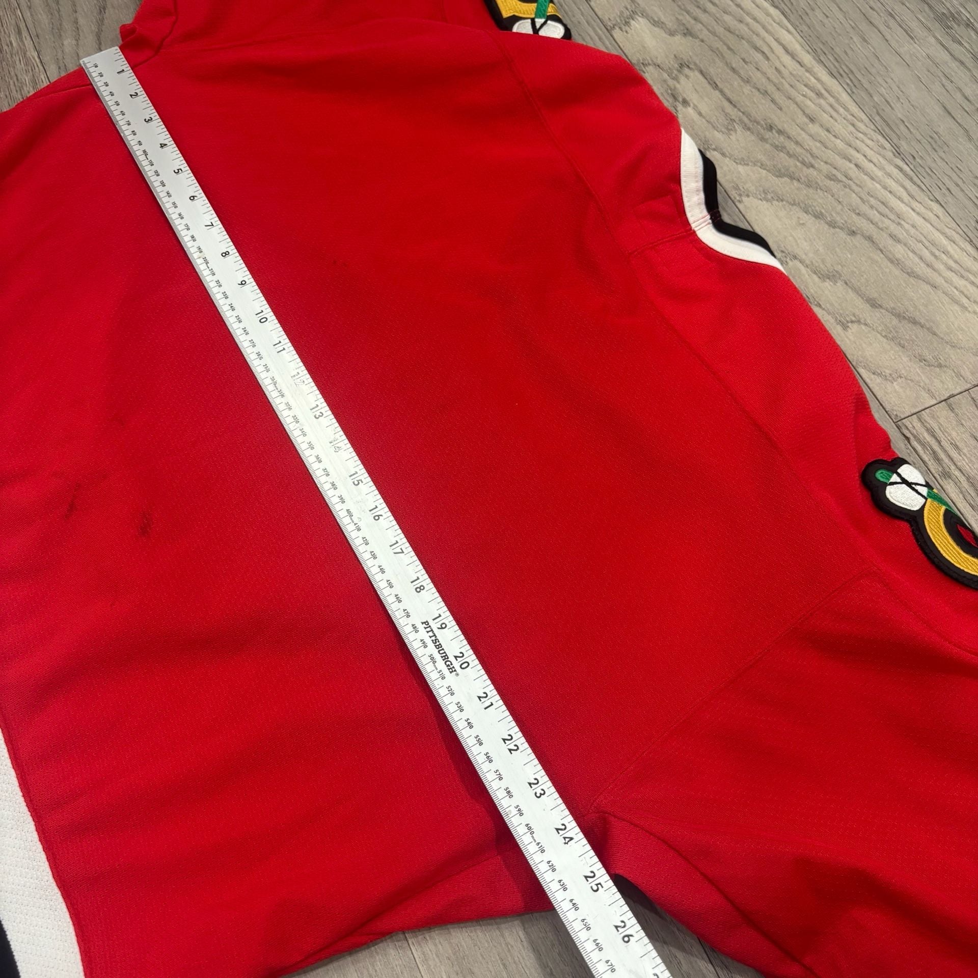 Starter Chicago Blackhawks Hockey Jersey Size L Red Vintage 90s 9