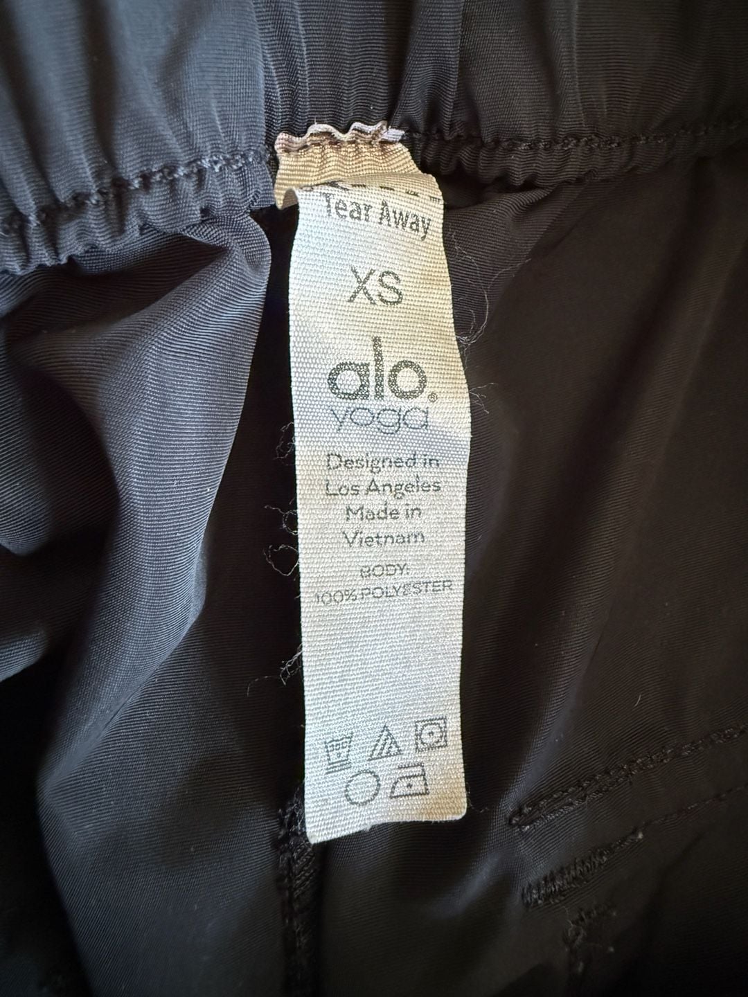 Alo Yoga Cargo Jogger Size XS Black Nylon Pants 3