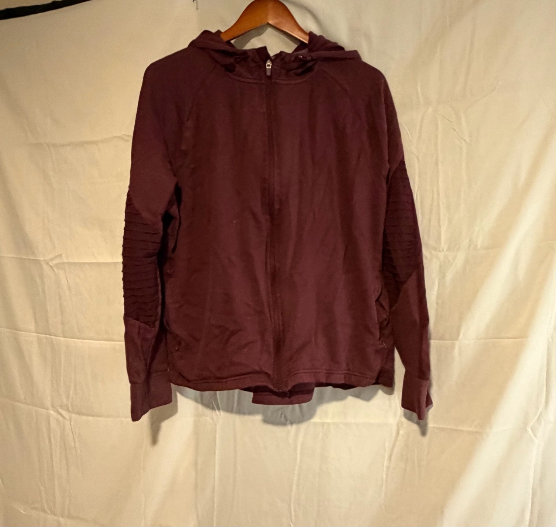 Avia Full Zip Hoodie Size XXL 3XG Burgundy Athletic Jacket 2