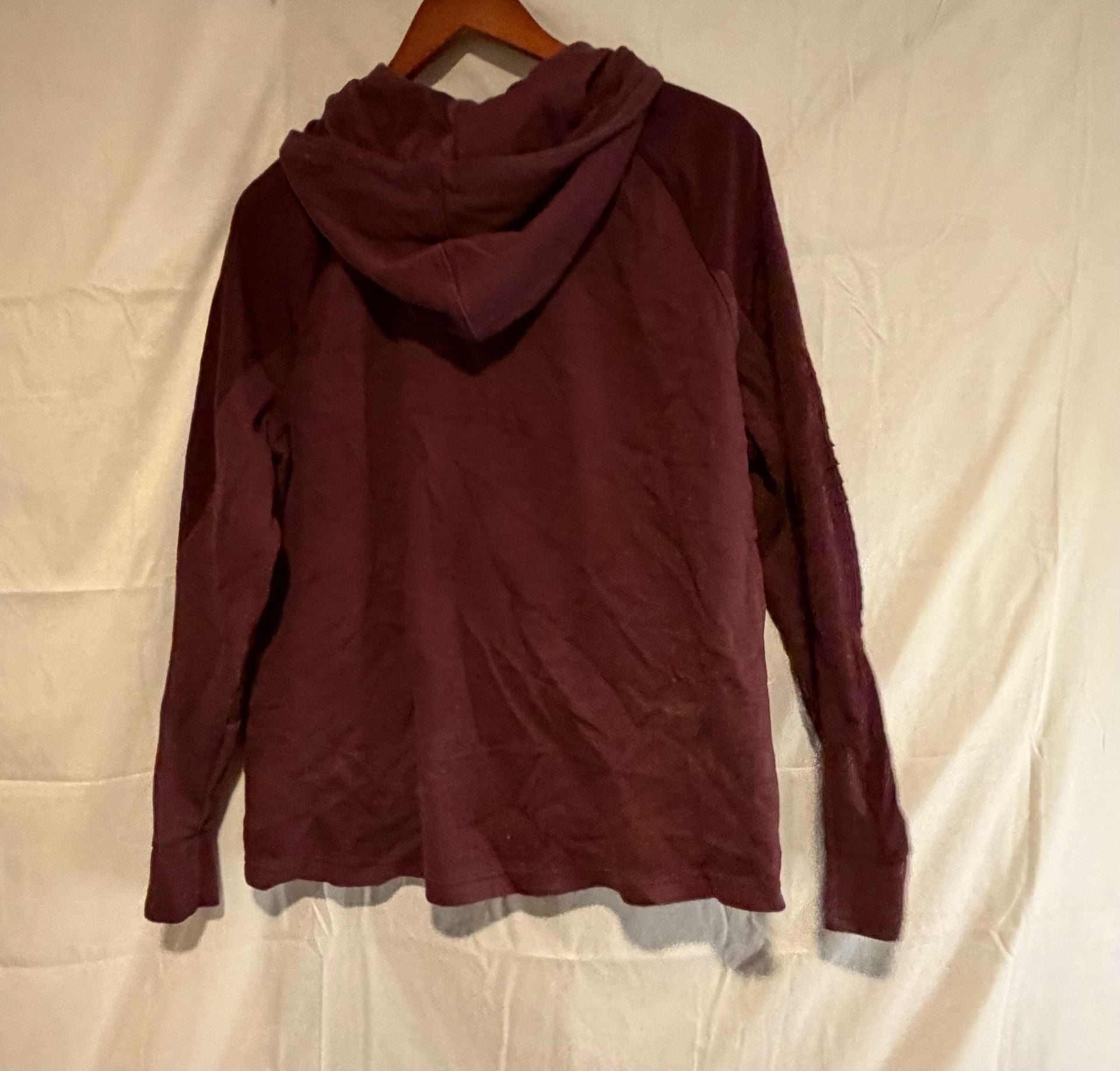 Avia Full Zip Hoodie Size XXL 3XG Burgundy Athletic Jacket 5