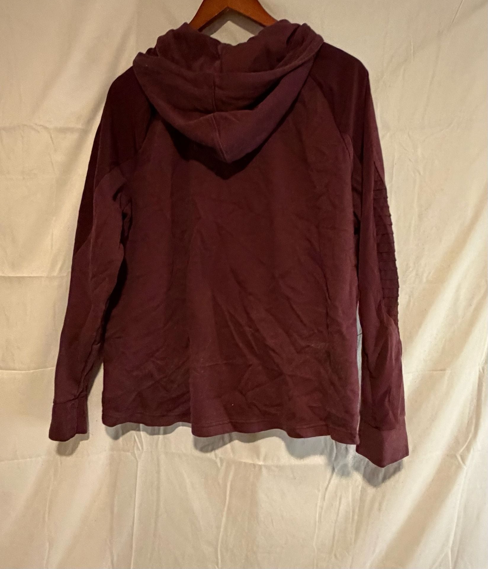 Avia Full Zip Hoodie Size XXL 3XG Burgundy Athletic Jacket 6