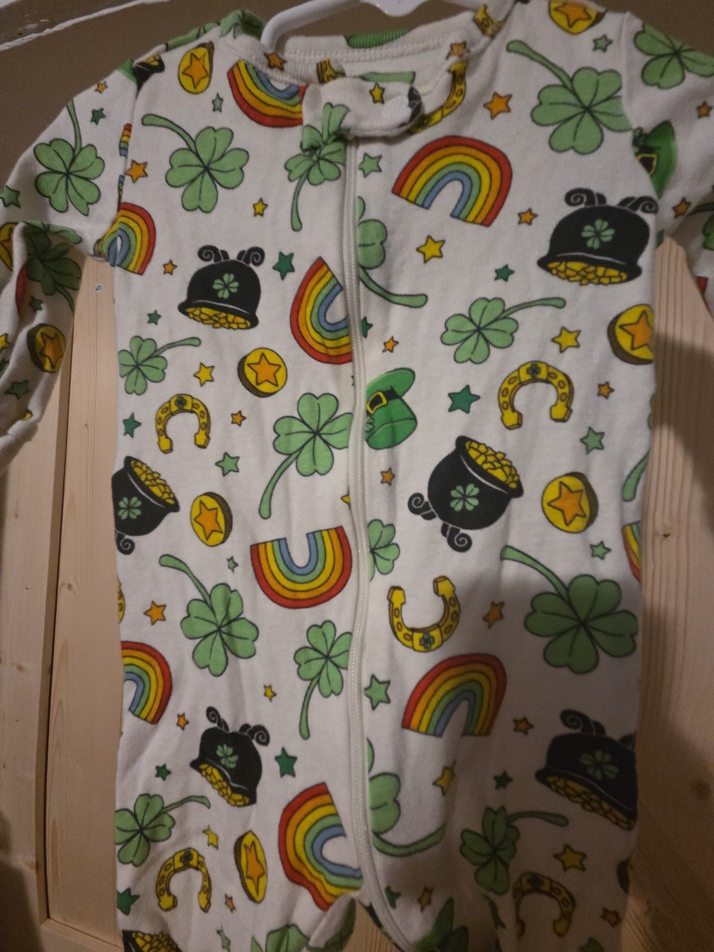 PJ Place St. Patrick's Day Footie Size 3-6M 3