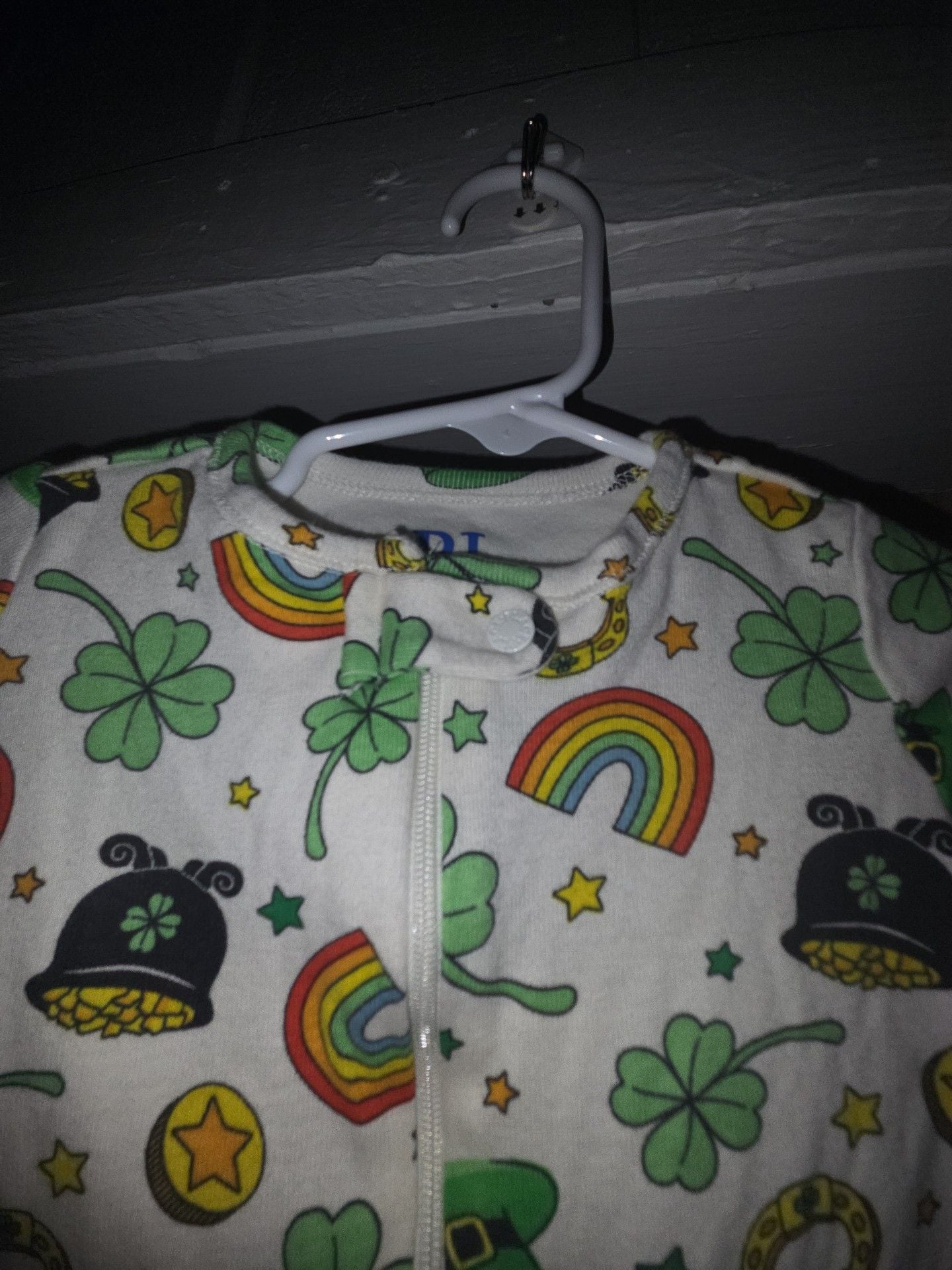 PJ Place St. Patrick's Day Footie Size 3-6M 4