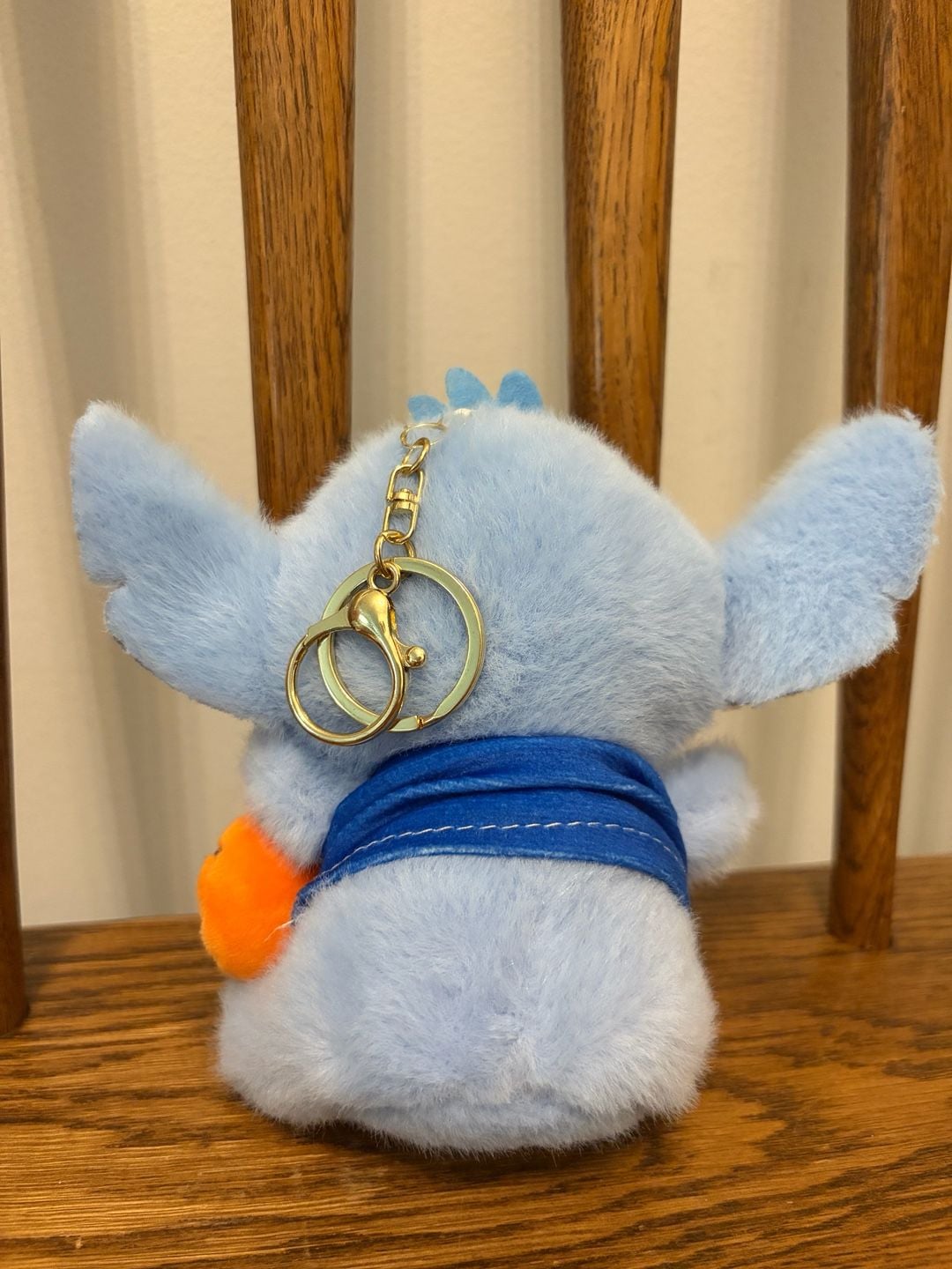 Disney Stitch Basketball Jersey Plush Keychain 5 Inch Blue Stuffed Toy 2