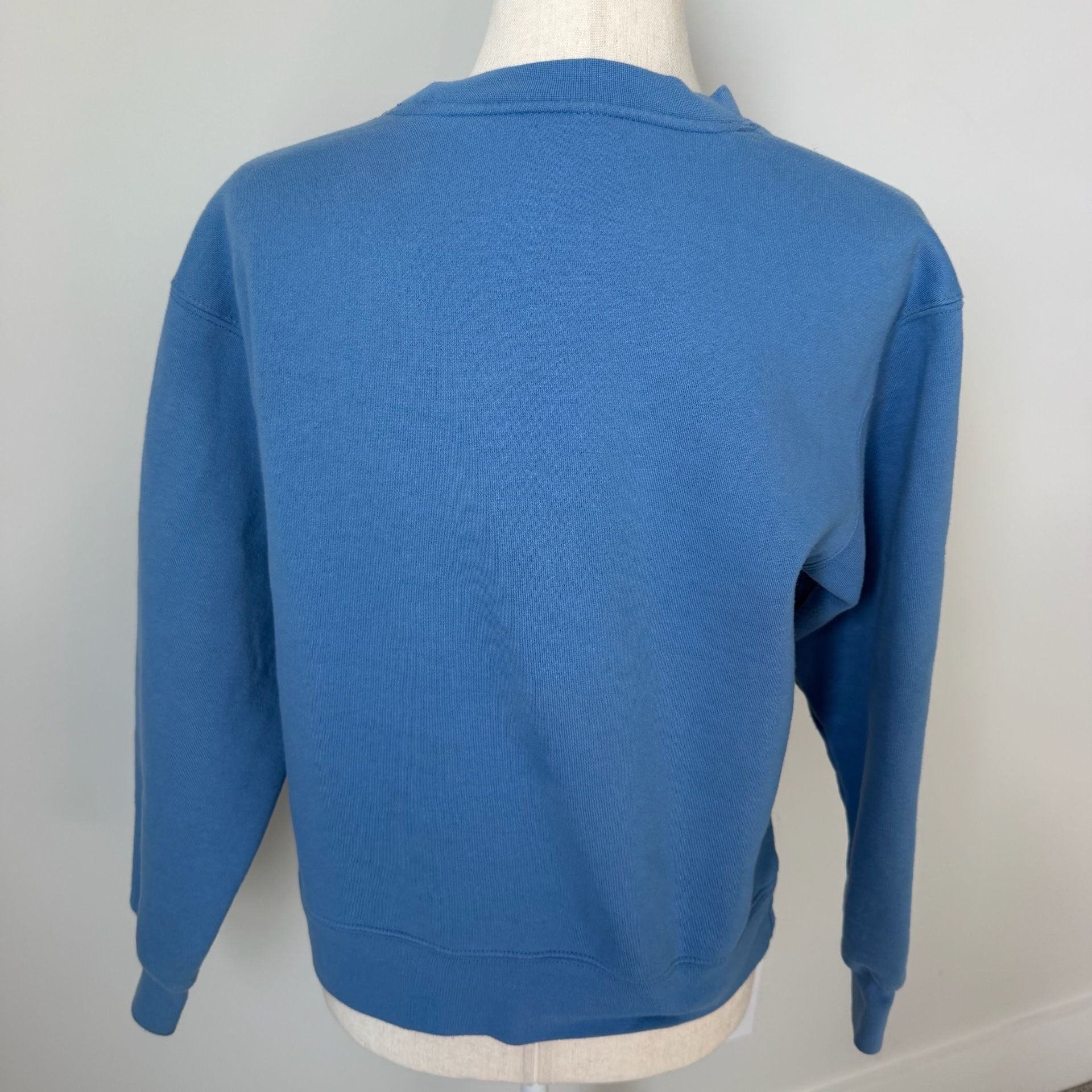 Obey Worldwide Graphic Sweatshirt Size S Blue Floral Art 3