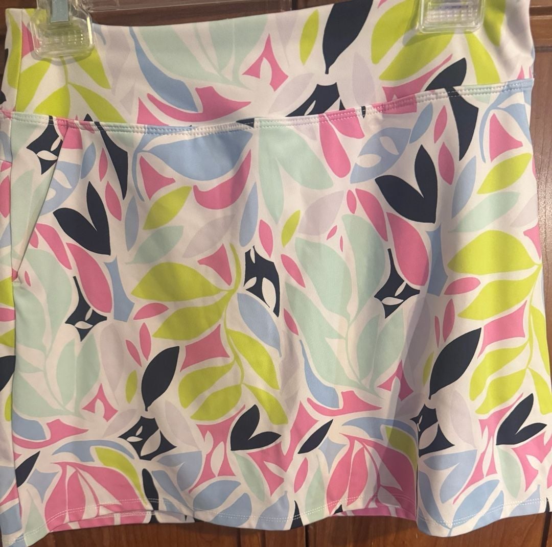 Tommy Bahama Golf Skort Size S Floral Leaf Athletic Tennis Pickleball 3