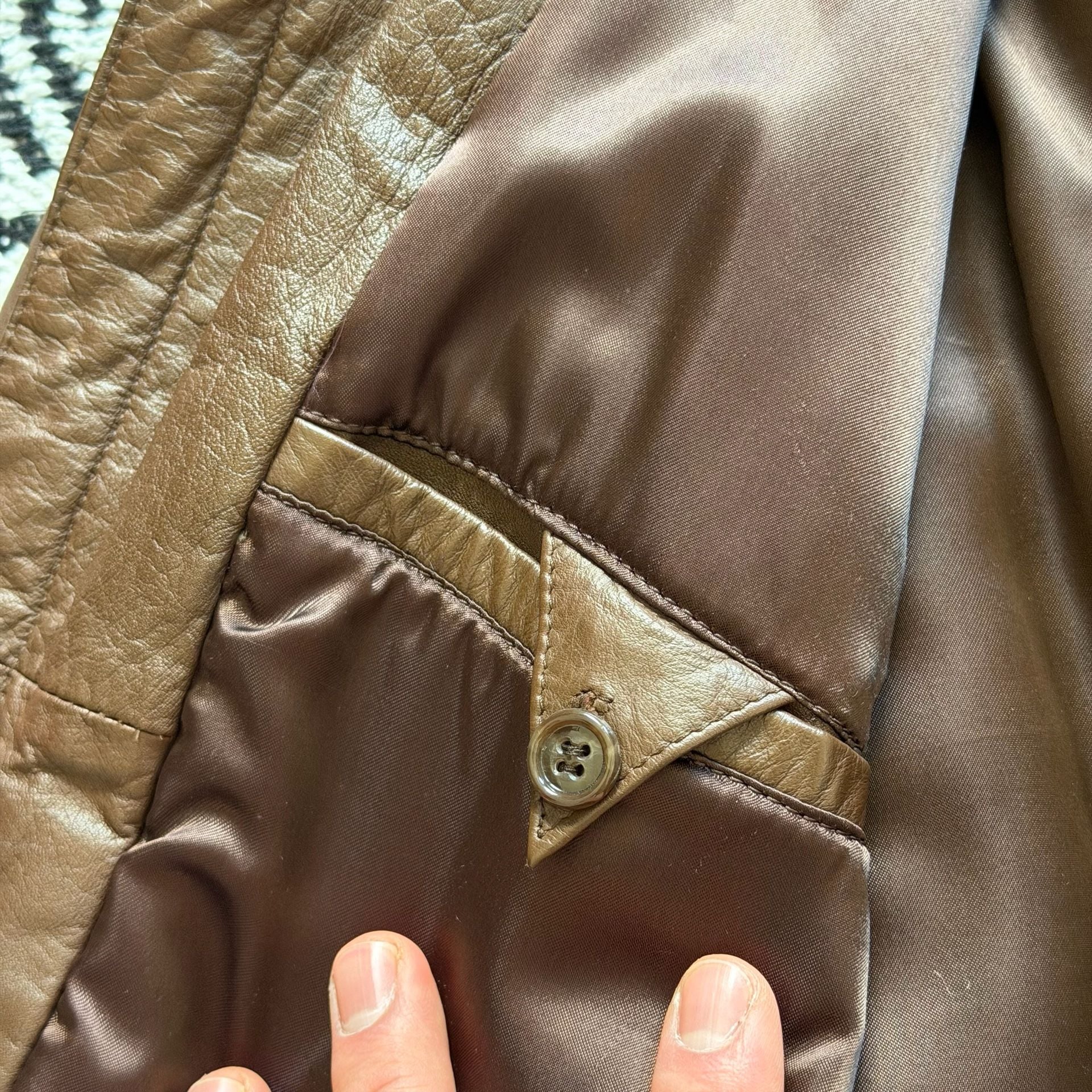 Vintage Schott Sportswear Hooded Leather Jacket Sz 42 (M) 12