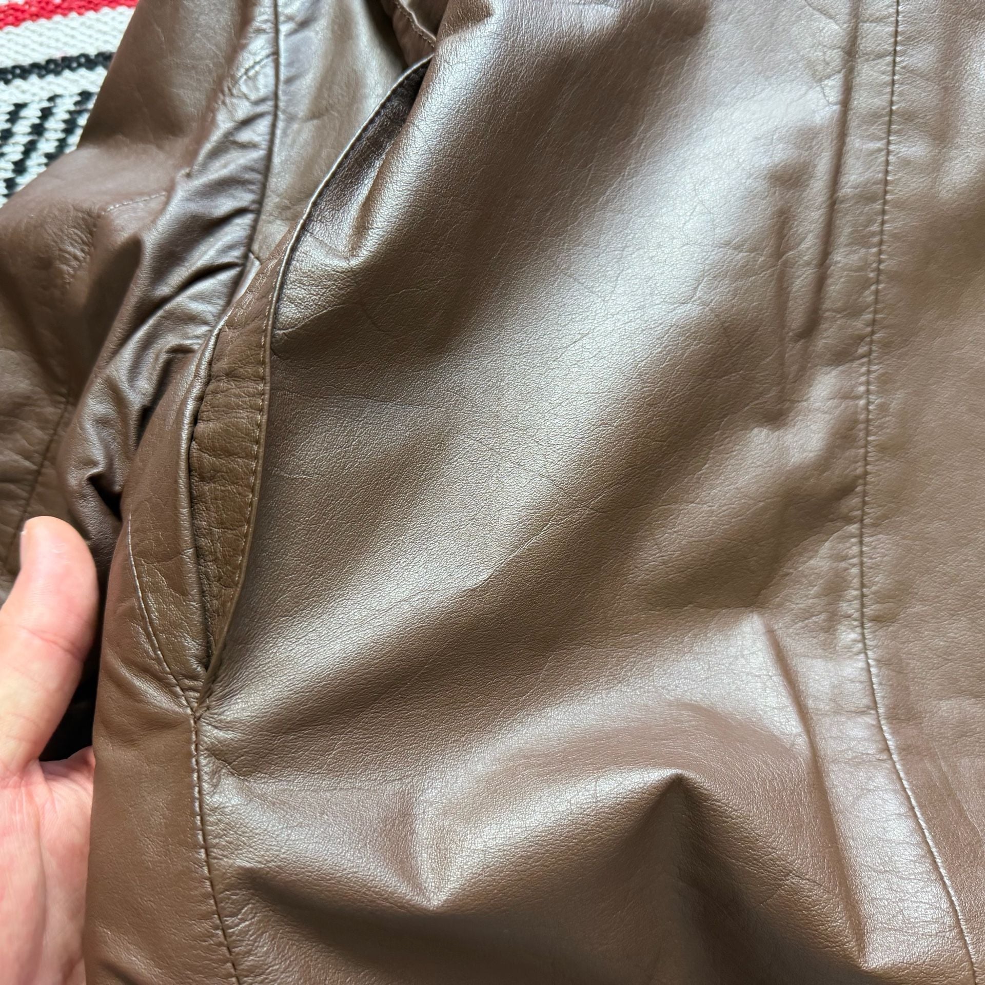 Vintage Schott Sportswear Hooded Leather Jacket Sz 42 (M) 15