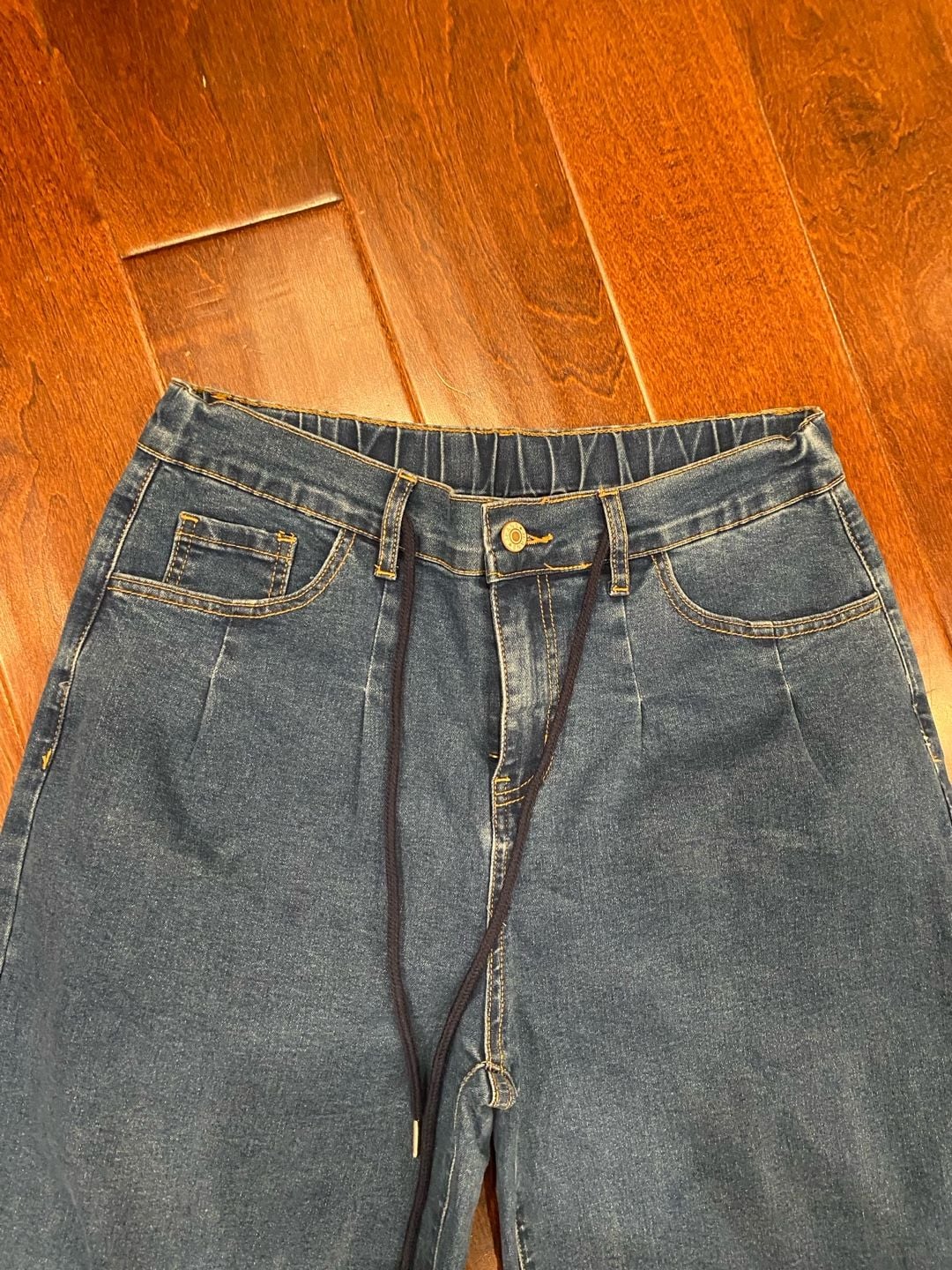 Sidefeel Wide Leg Jeans Blue Denim Pants 3
