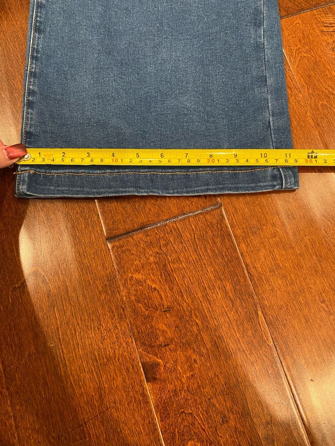 Sidefeel Wide Leg Jeans Blue Denim Pants 7