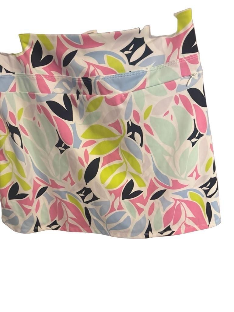 Tommy Bahama Golf Skort Size S Floral Leaf Athletic Tennis Pickleball 6