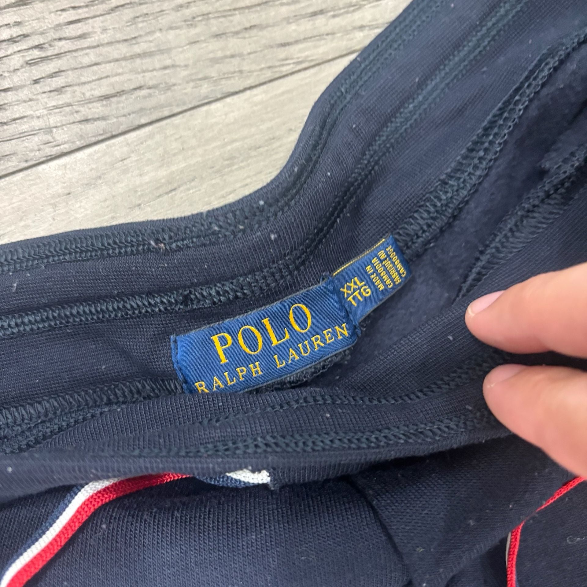 Polo Ralph Lauren USA Sweat Shorts XXL Navy Blue Drawstring 5