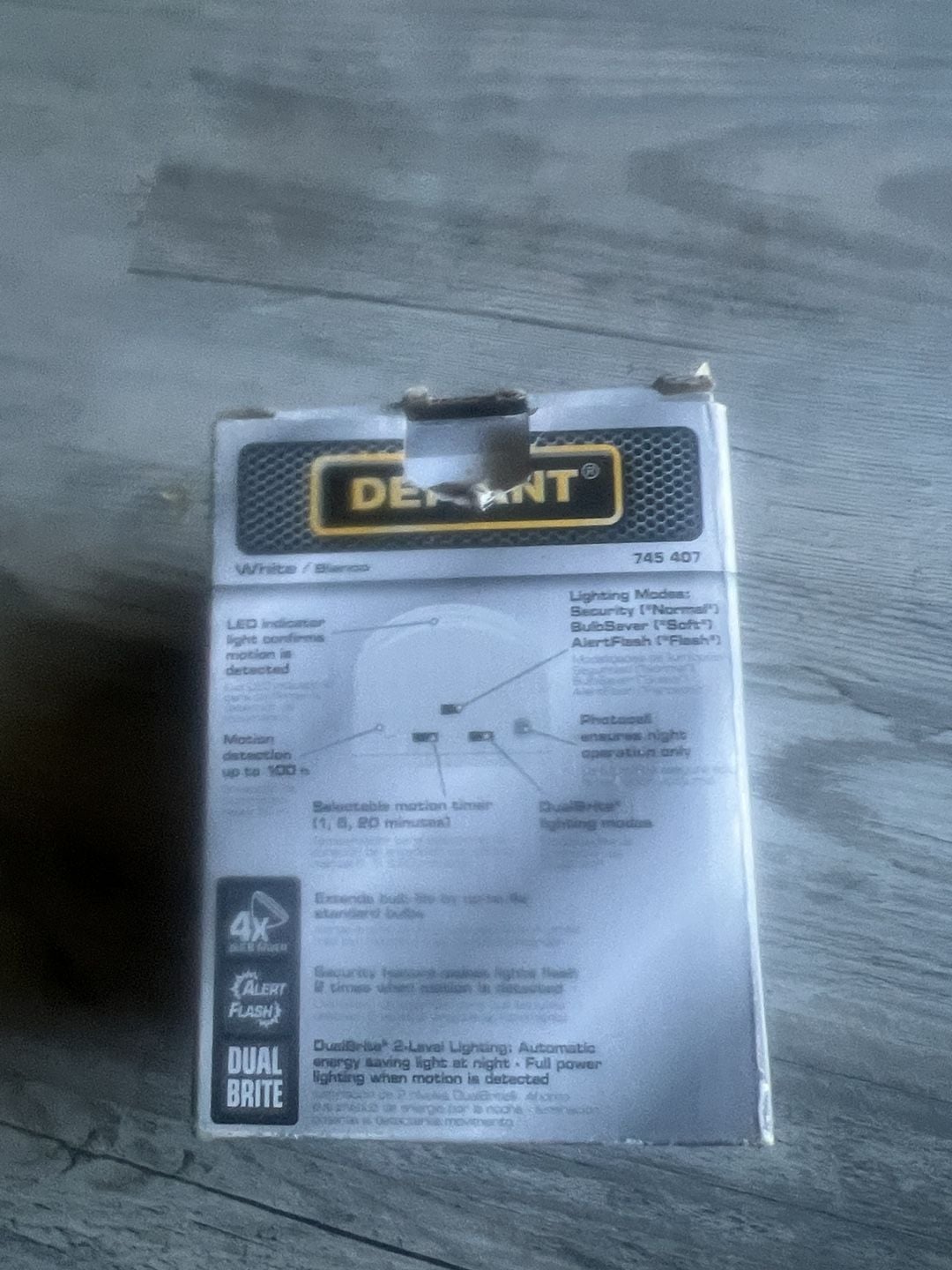 Defiant Replacement Motion Sensor White 745 407 3