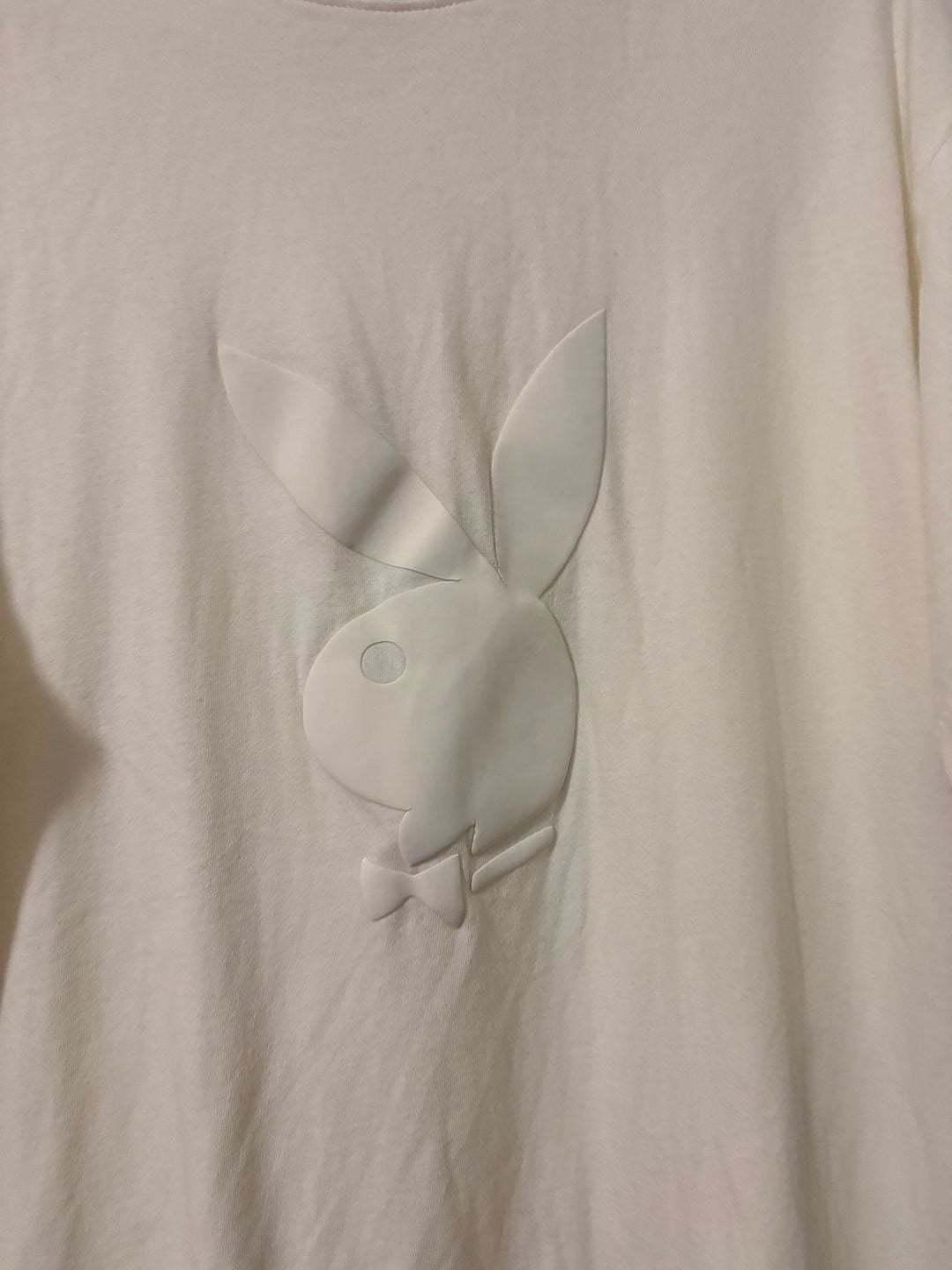 x Playboy Distressed Oversized Vintage Logo Print T-Shirt|MISSGUIDED, 3