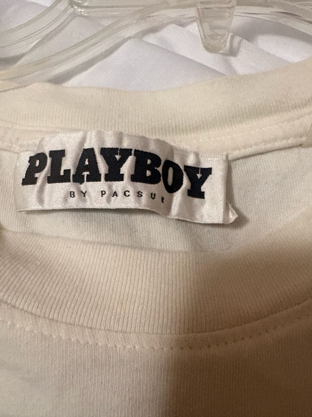 x Playboy Distressed Oversized Vintage Logo Print T-Shirt|MISSGUIDED, 6