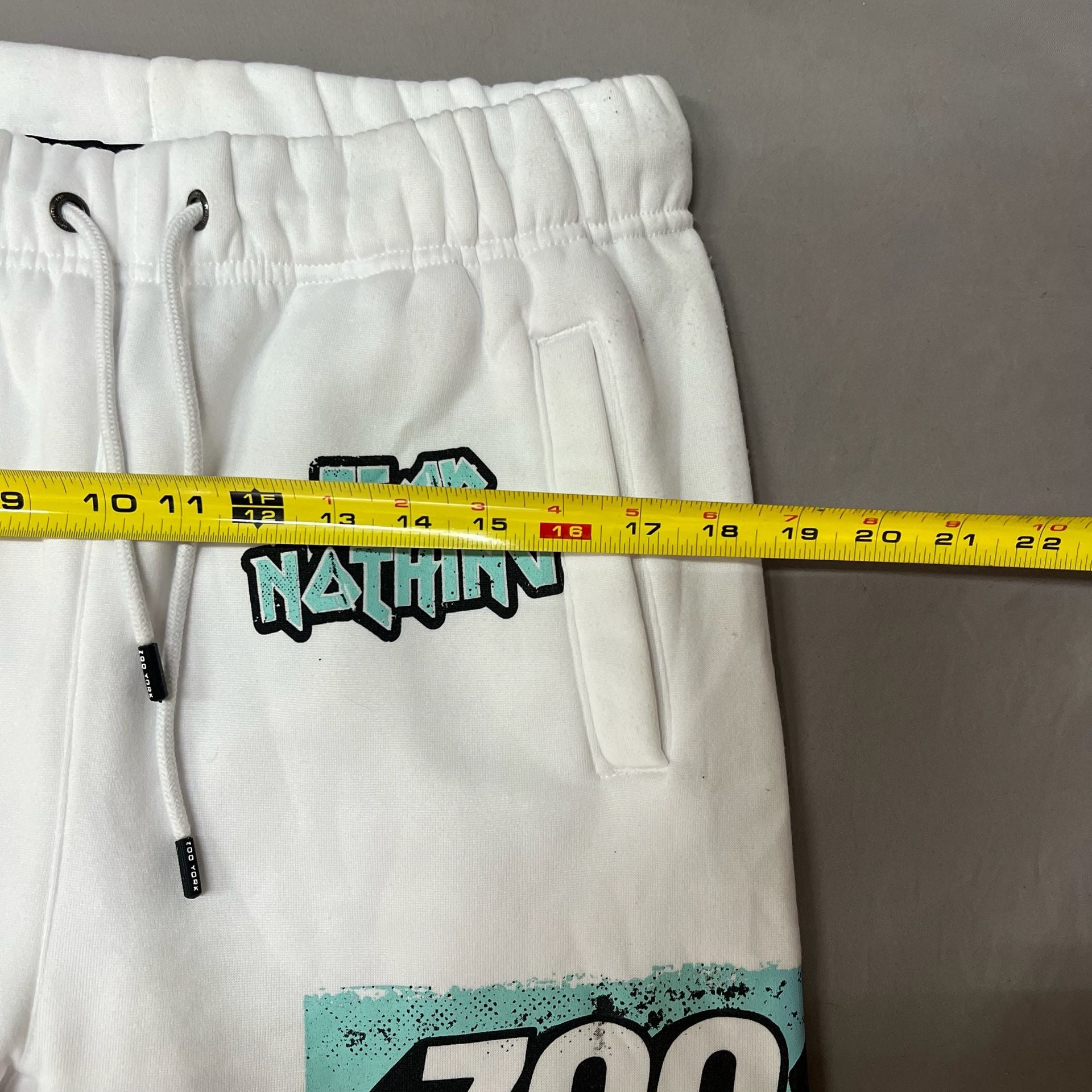 Zoo York Graphic Print Jogger Sweatpants White New York Graphiti Y2K Liberty 8