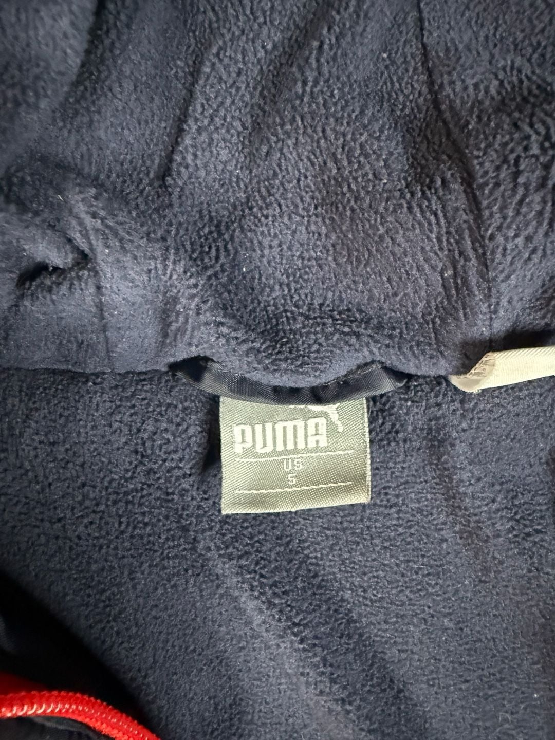 Kids Puma Puffer Jacket Size 5 Red Navy Blue Hooded Boys Winter Coat#178 4
