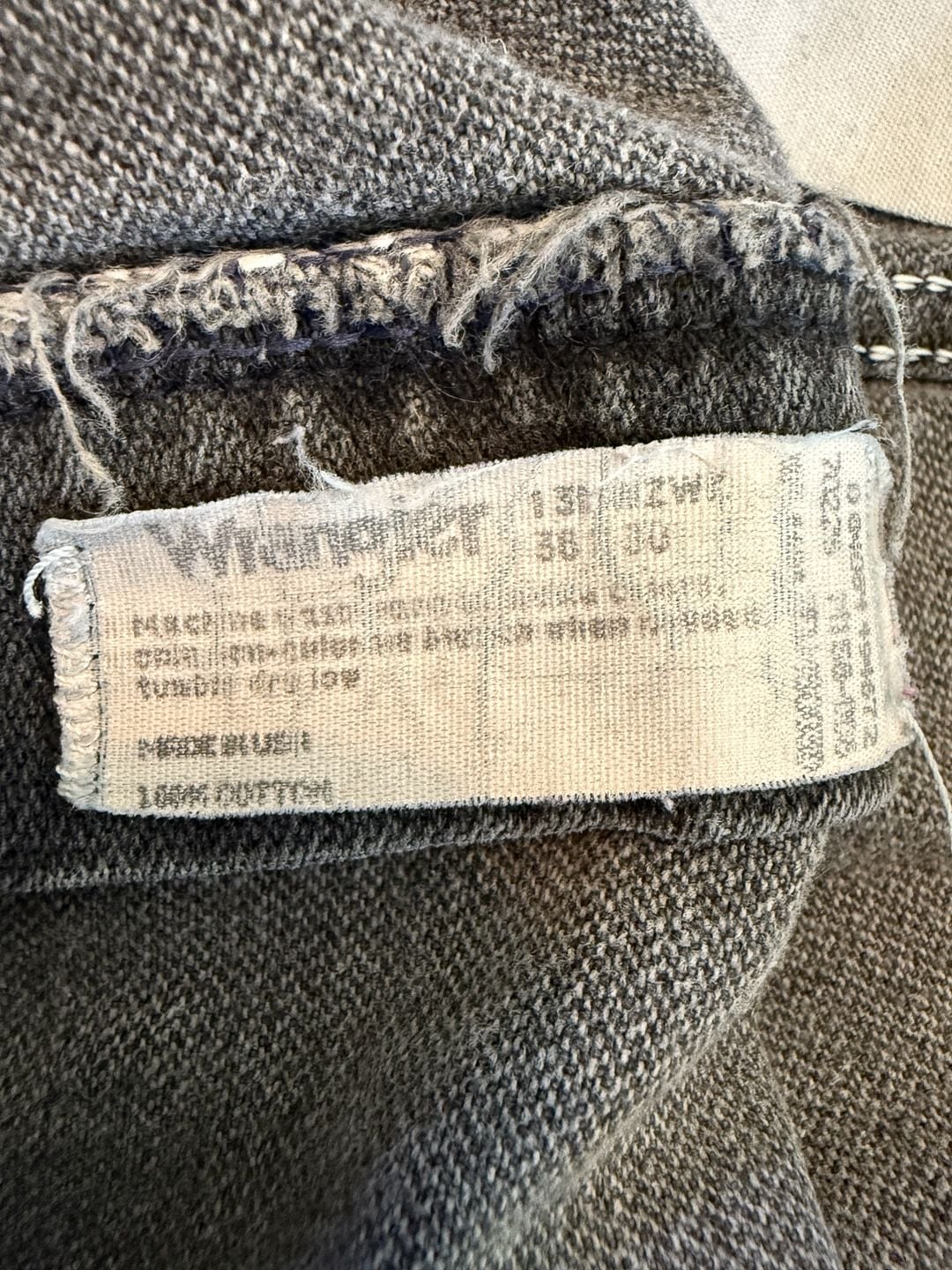 Wrangler Harley Davidson Jeans Size 38x30 Black Denim Motorcycle 5