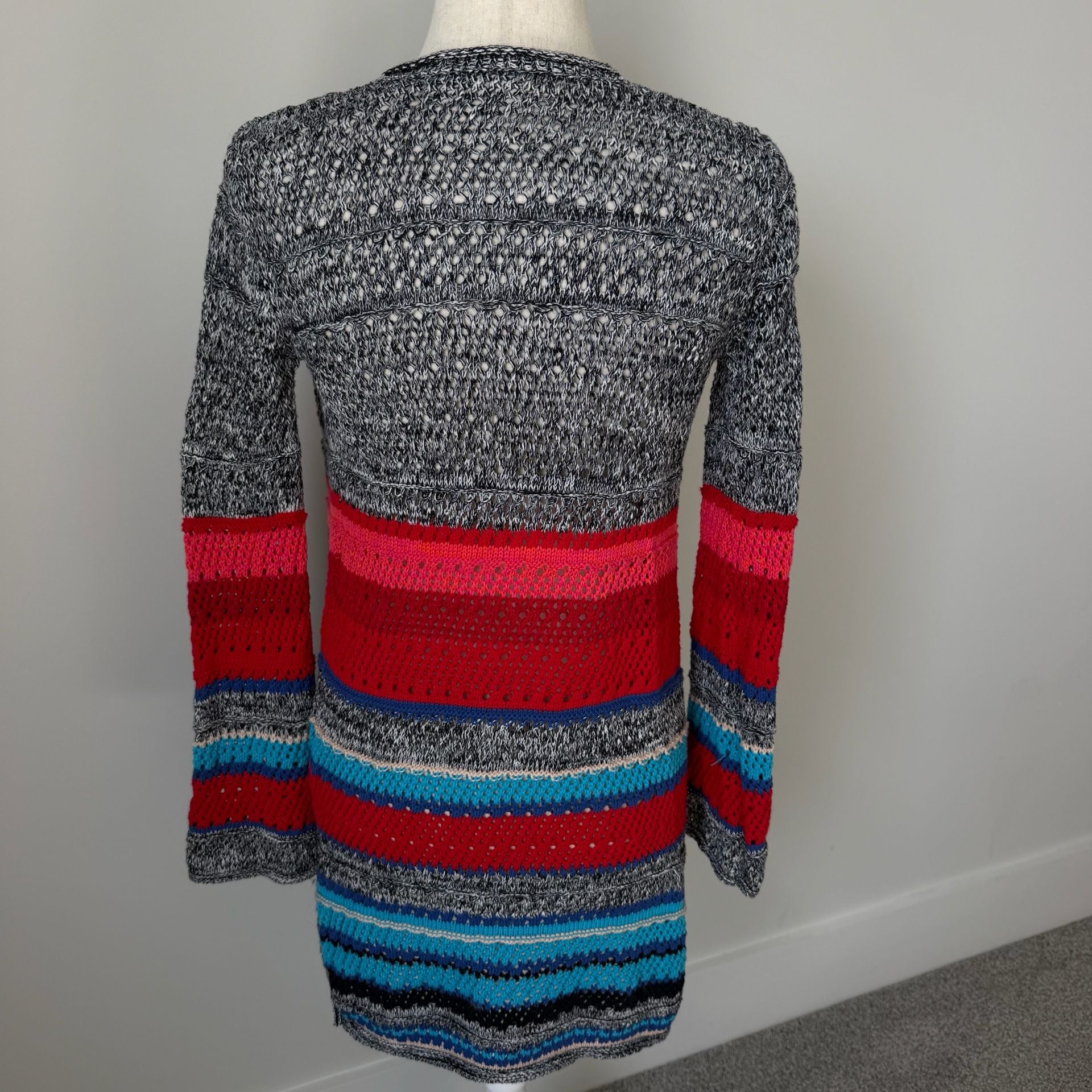 Cottagecore YA Los Angeles Open Front Cardigan Sweater Crochet 3
