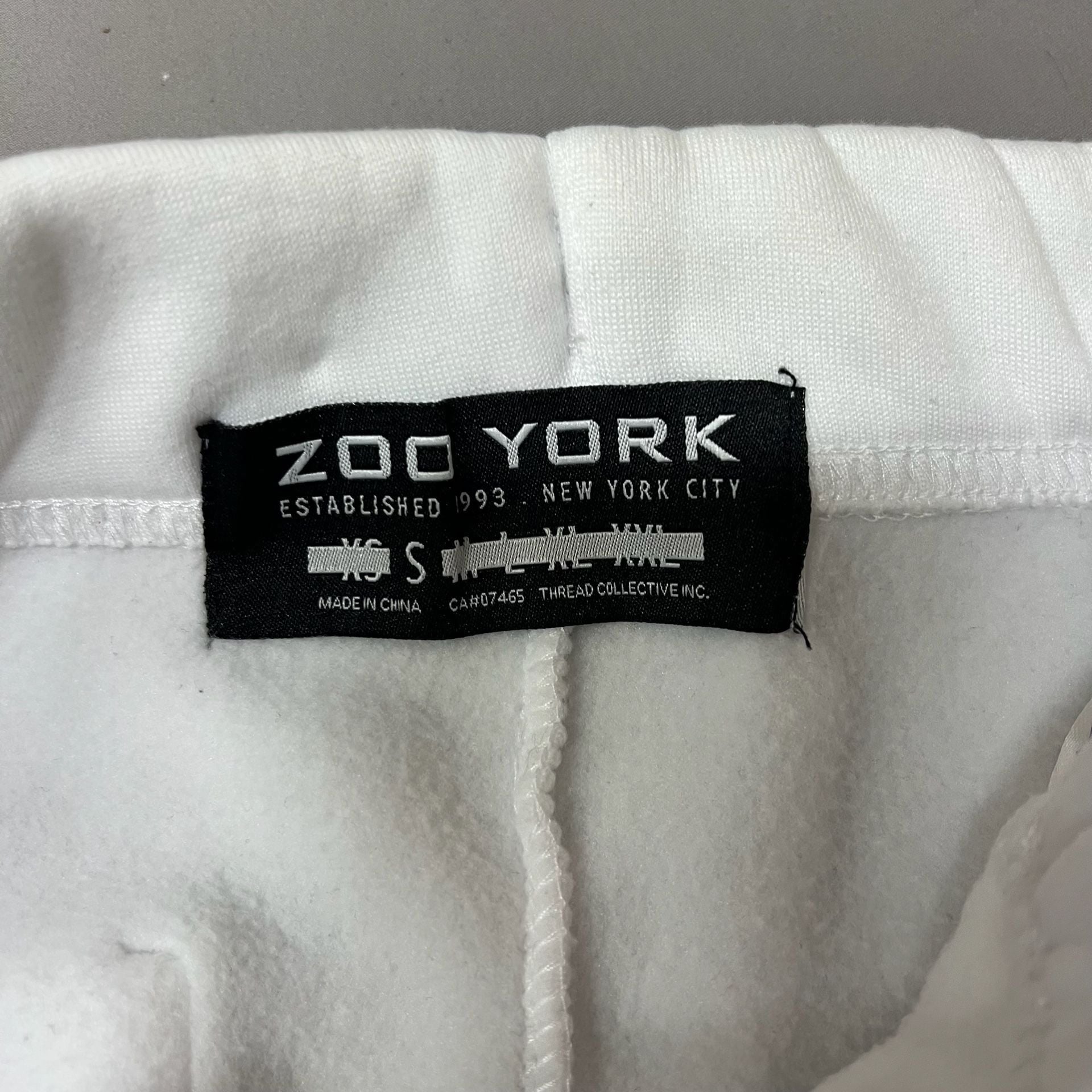 Zoo York Graphic Print Jogger Sweatpants White New York Graphiti Y2K Liberty 6