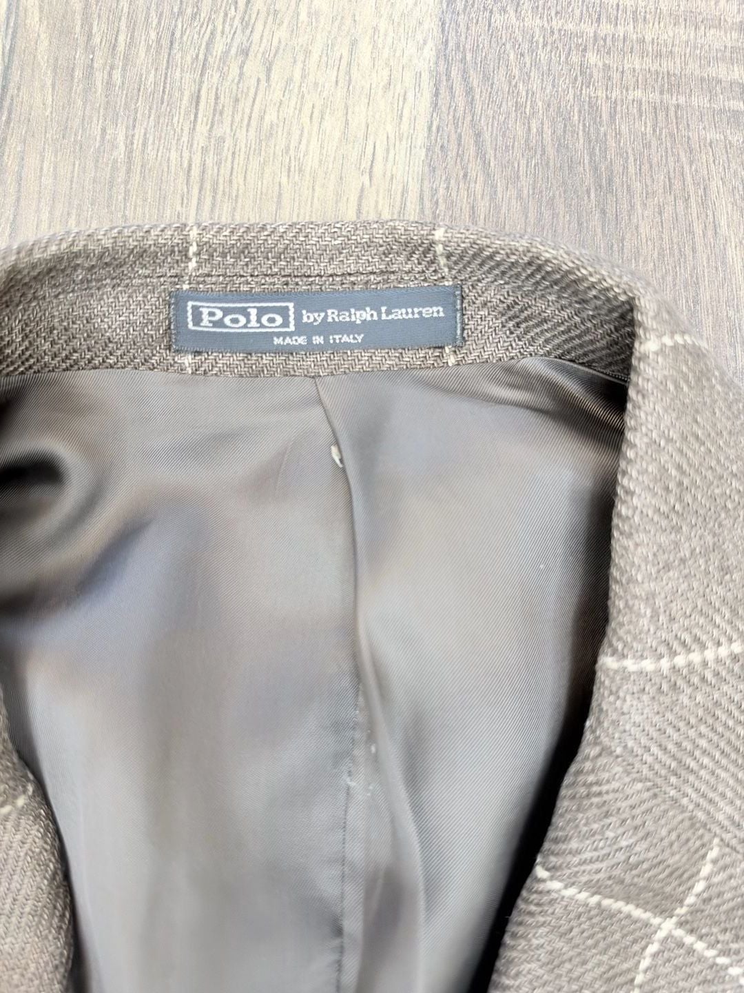 Polo By Ralph Lauren Brown Windowpane Check Tweed Sport Coat Blazer 3