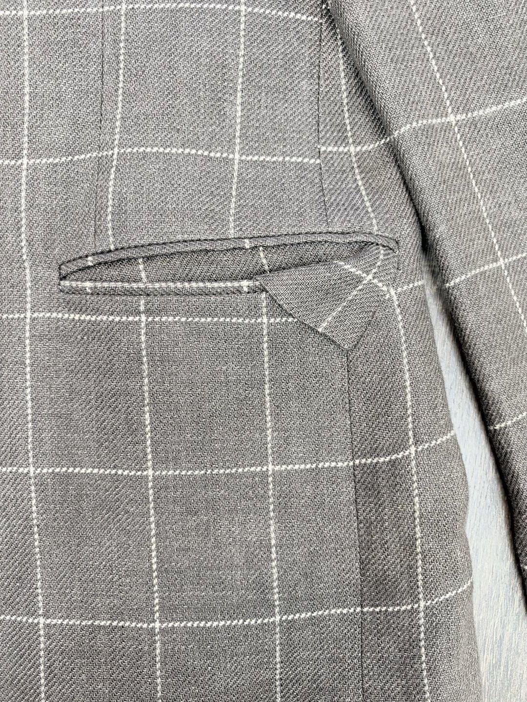 Polo By Ralph Lauren Brown Windowpane Check Tweed Sport Coat Blazer 4