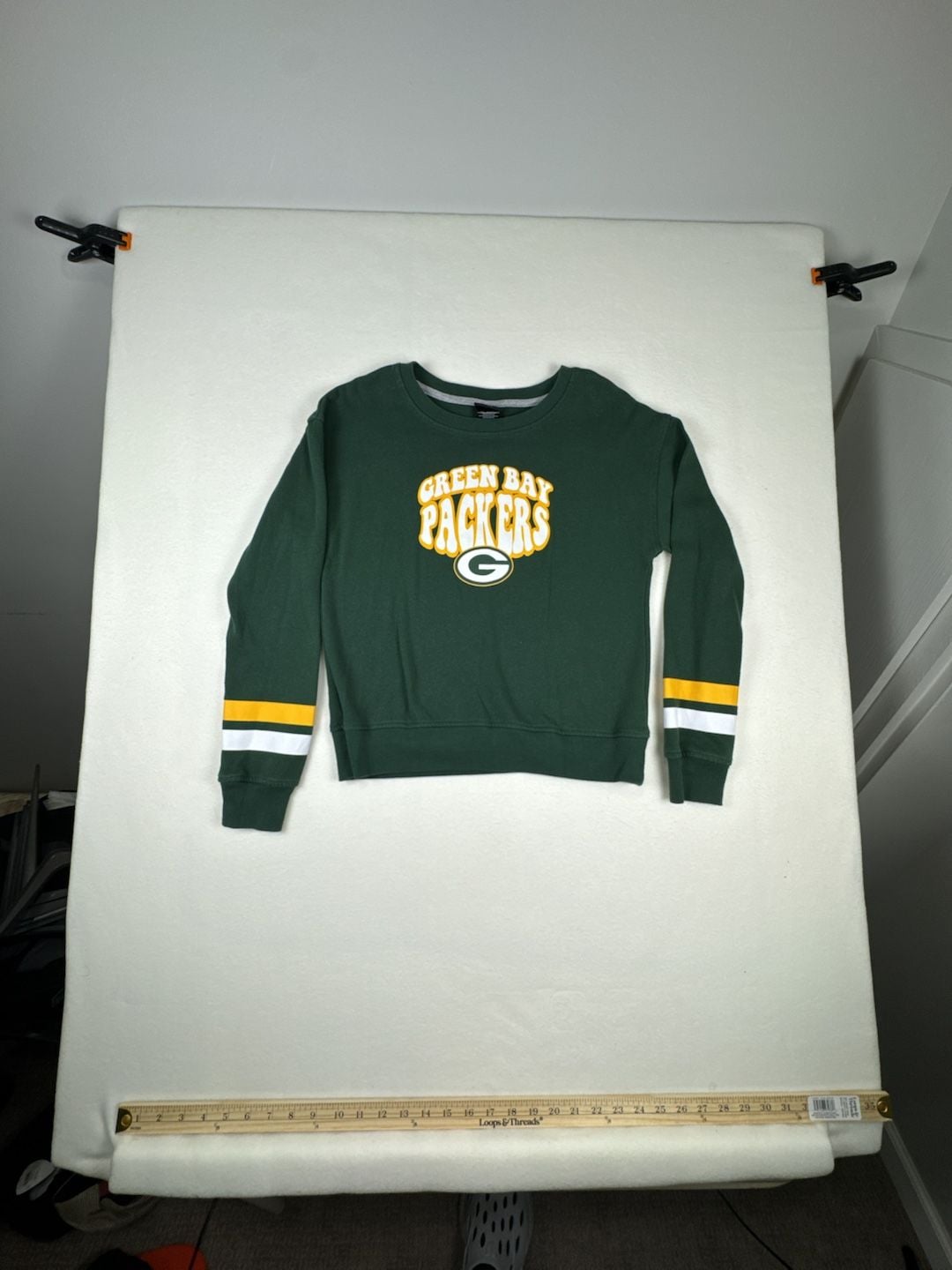 NFL Team Apparel Green Bay Packers Sweatshirt Size X Large (16) Green 2