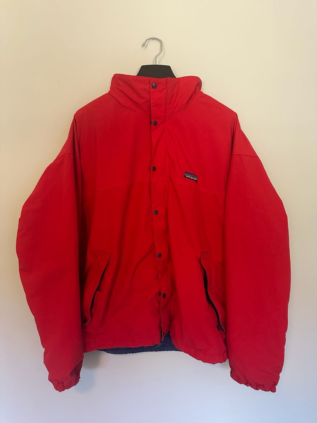 Vintage Patagonia Jacket Size XL Red Blue Rain Shell 2