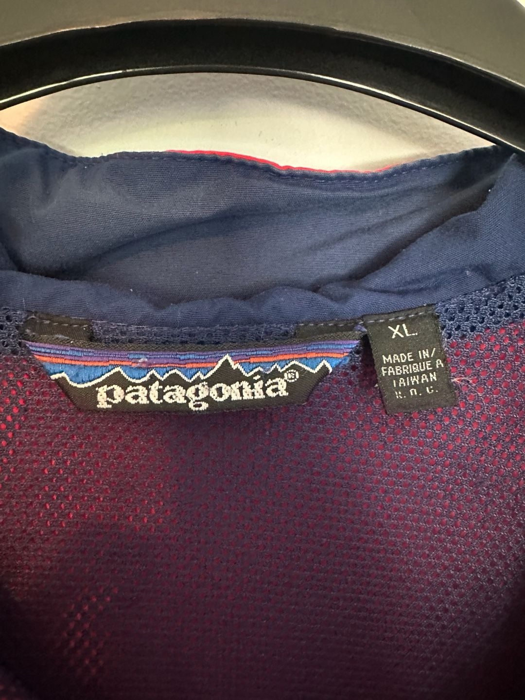 Vintage Patagonia Jacket Size XL Red Blue Rain Shell 4