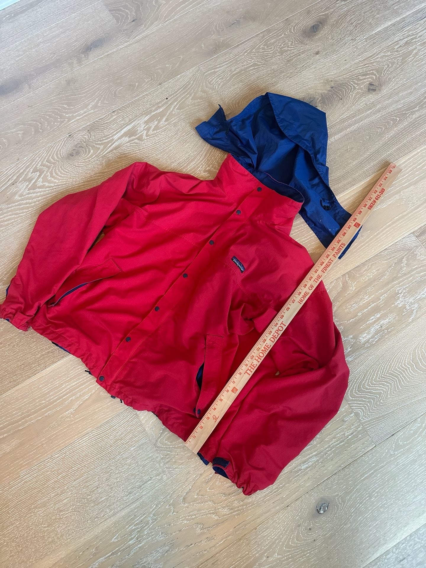 Vintage Patagonia Jacket Size XL Red Blue Rain Shell 5