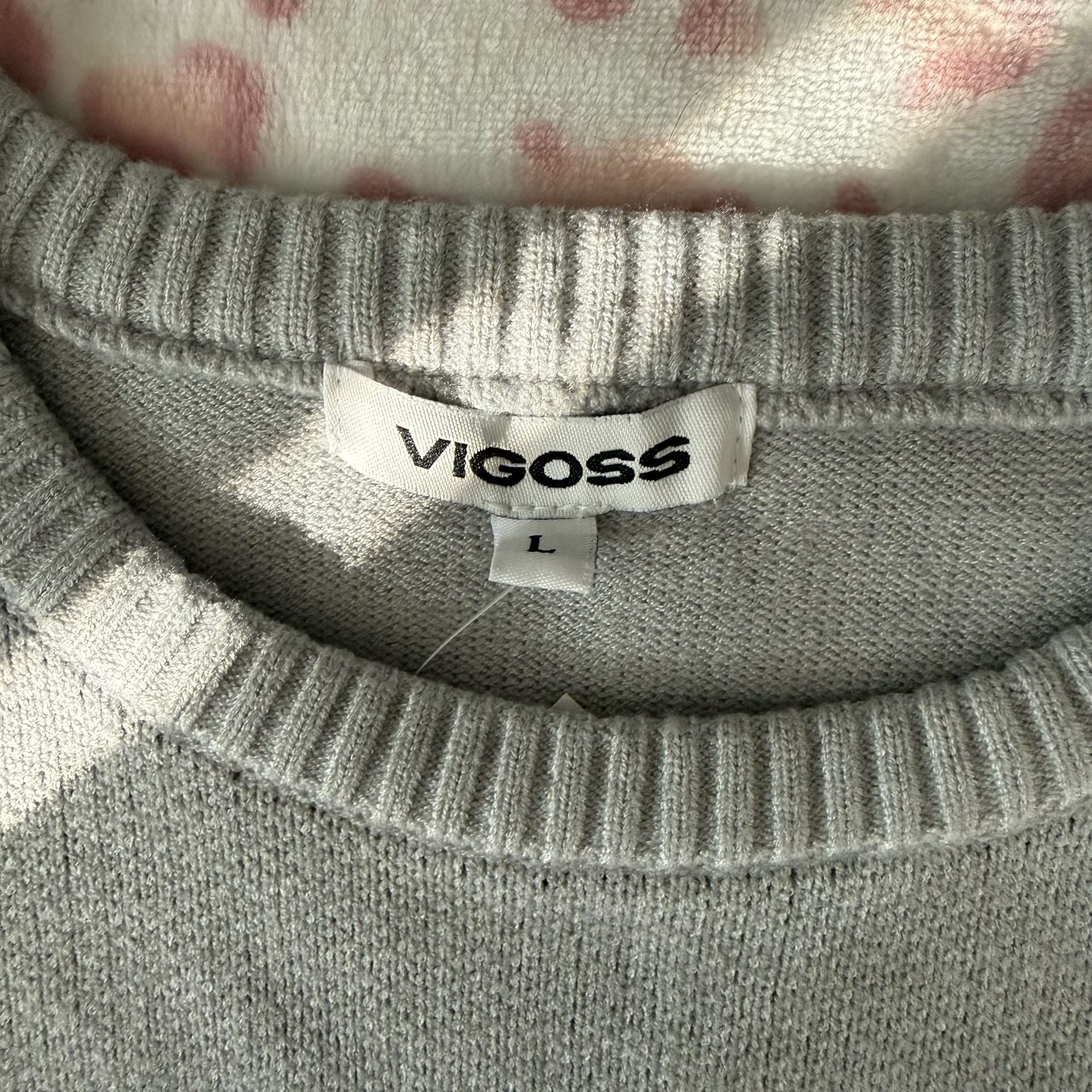 Vigoss Skull Rhinestone Knit Sweater Size L 7