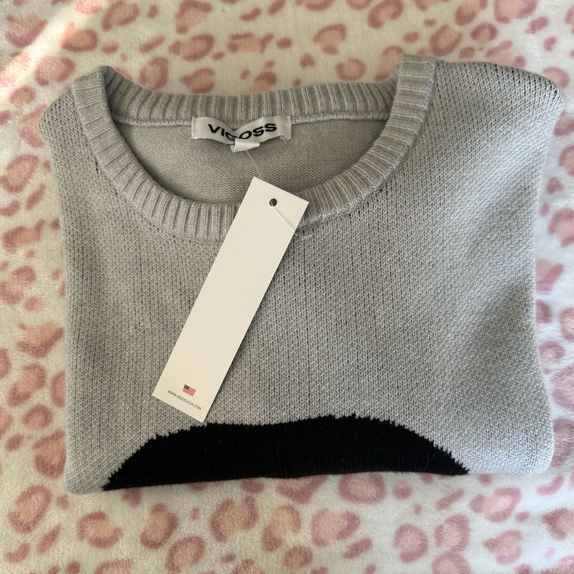 Vigoss Skull Rhinestone Knit Sweater Size L 11