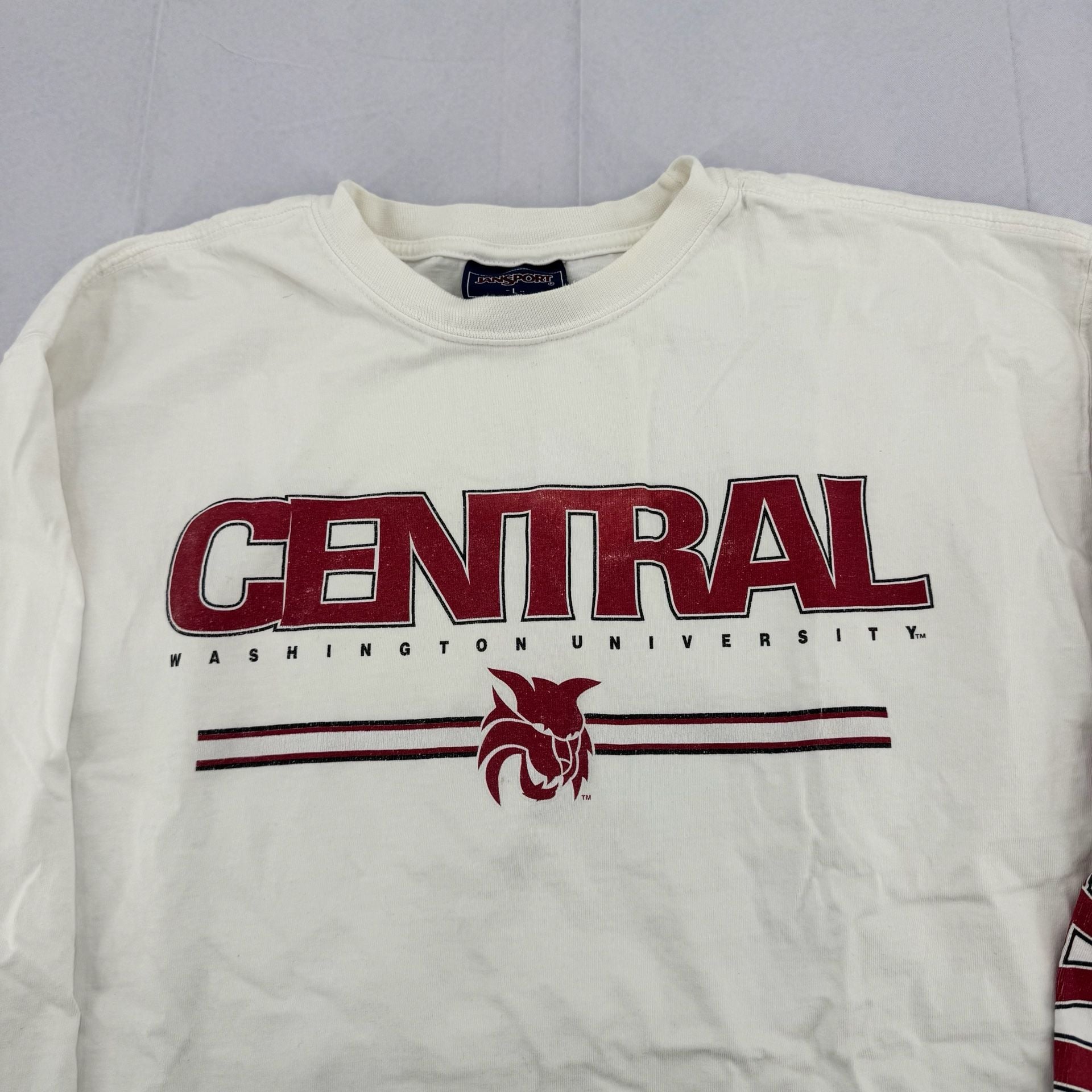 Vintage JanSport Central Washington University Long Sleeve T-Shirt Size L 4