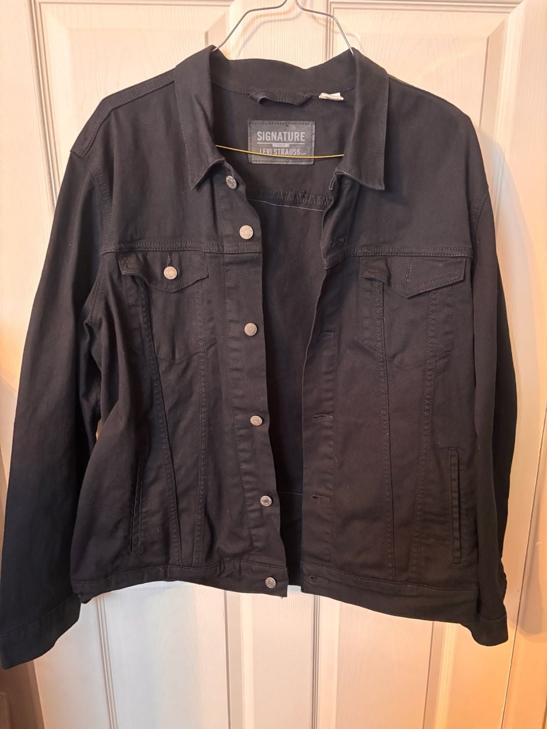Signature By Levi Strauss & Co. Denim Jacket Size XL Air Brushed Wizard 2