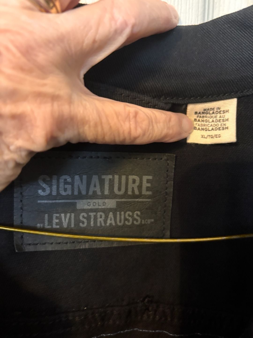 Signature By Levi Strauss & Co. Denim Jacket Size XL Air Brushed Wizard 4