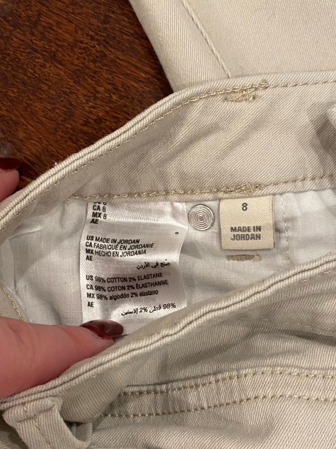Style & Co Curvy Boot Leg Pants Size 8 Tan Cotton Blend 5
