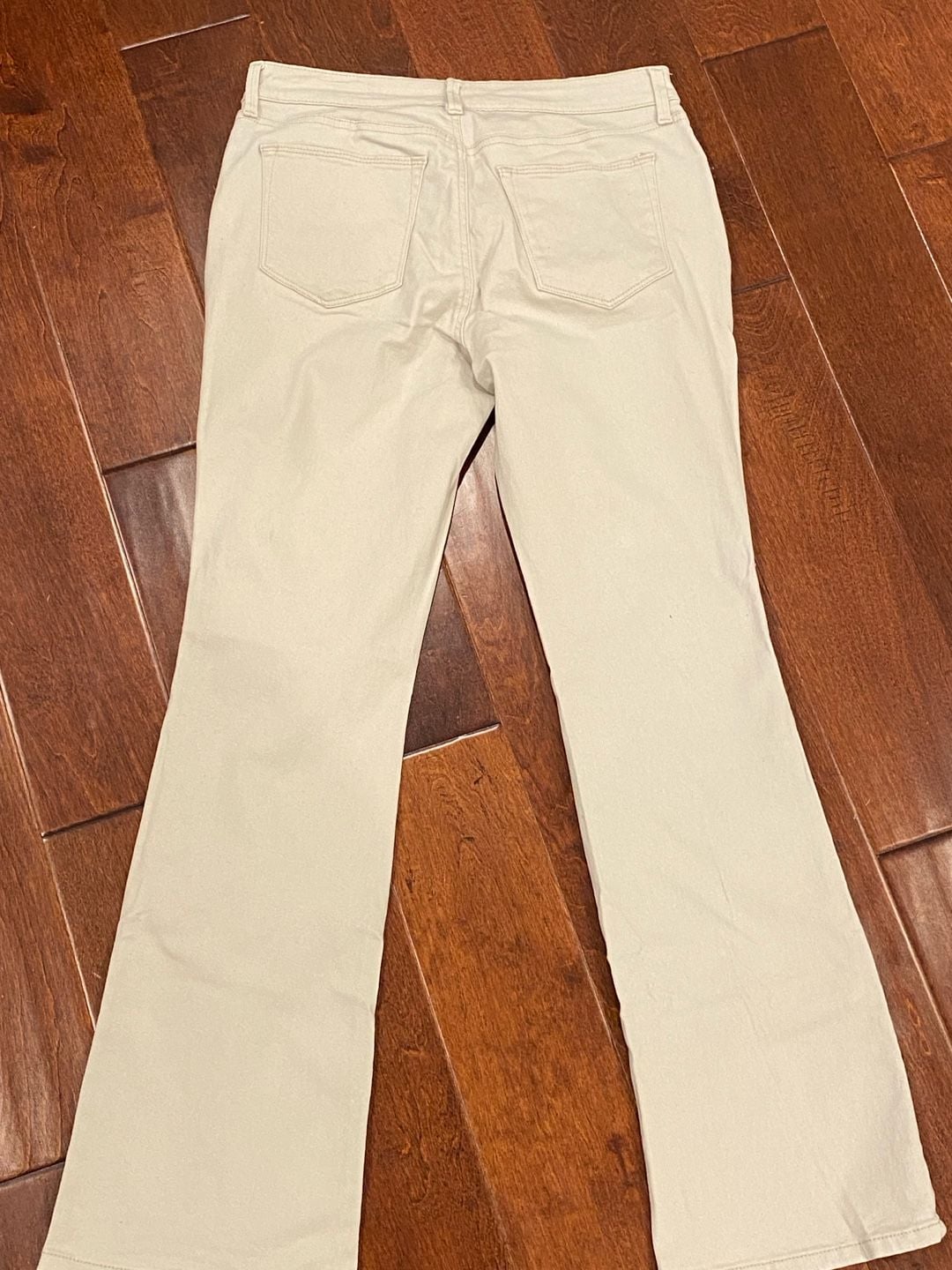 Style & Co Curvy Boot Leg Pants Size 8 Tan Cotton Blend 6