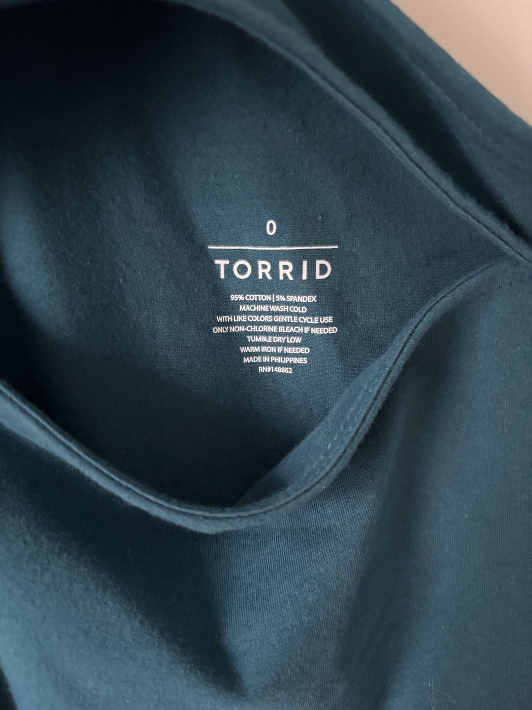 Torrid Foxy Cutout One Shoulder Tank Top Size 0 Teal Cotton Spandex 3